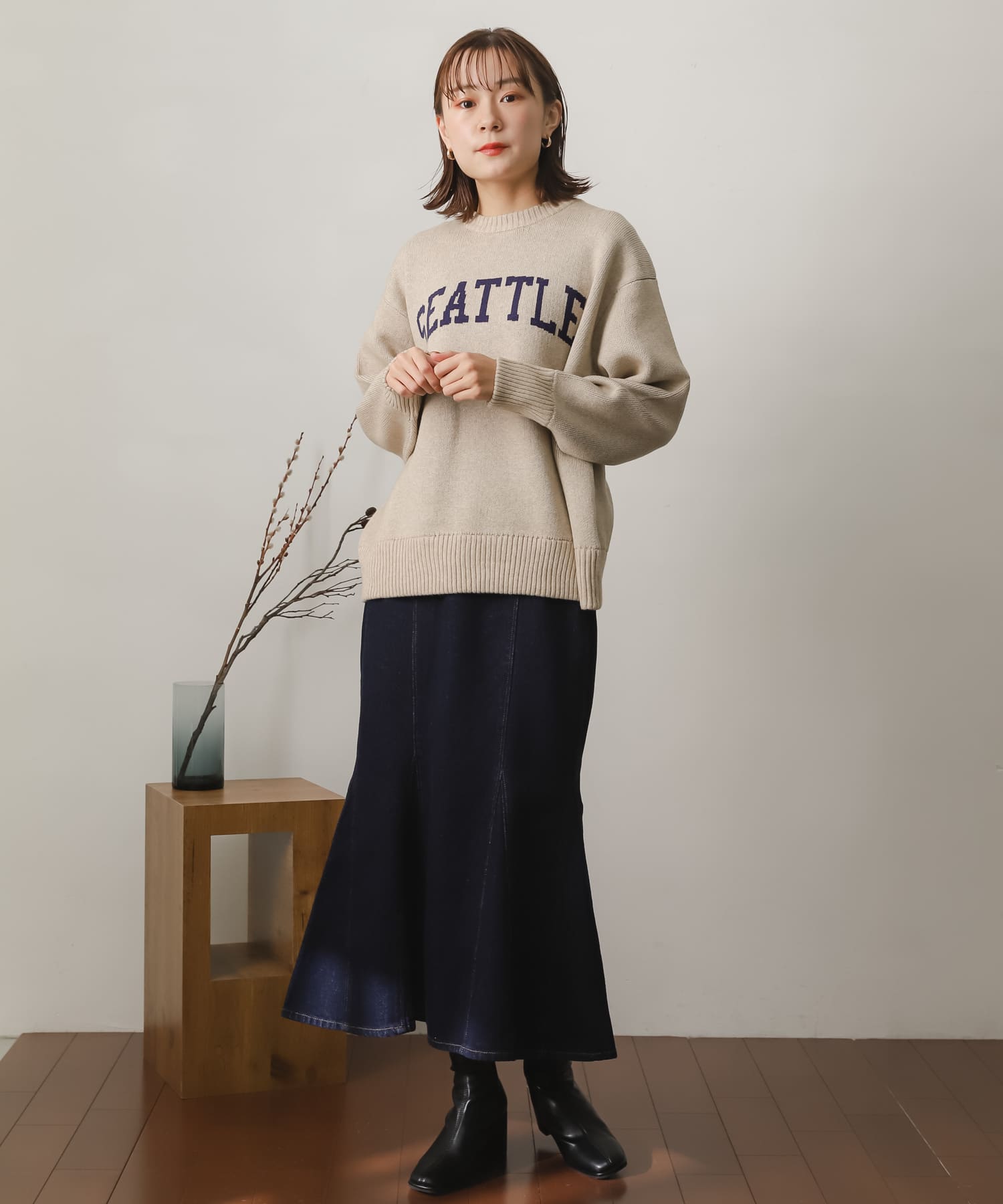 身長：162cm サイズ：one