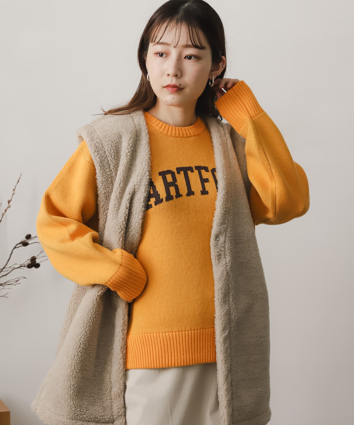 身長：156cm サイズ：one