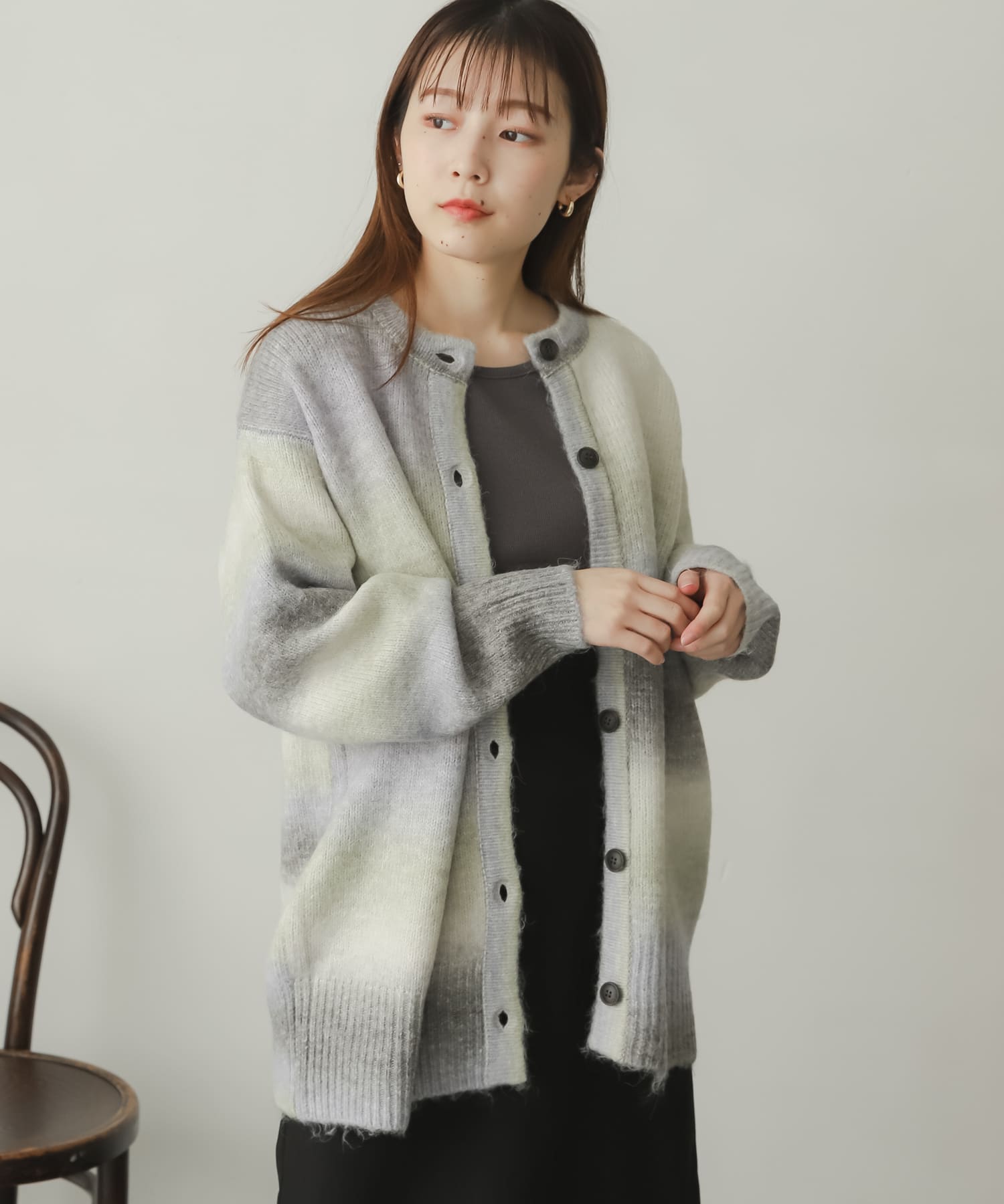 身長：156cm サイズ：one