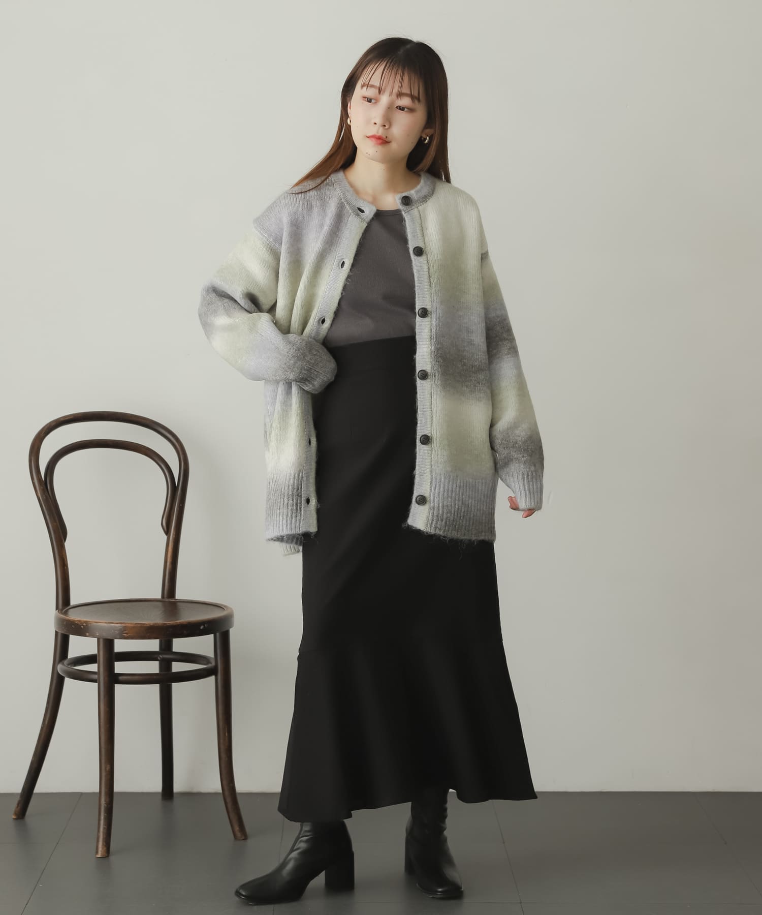 身長：156cm サイズ：one