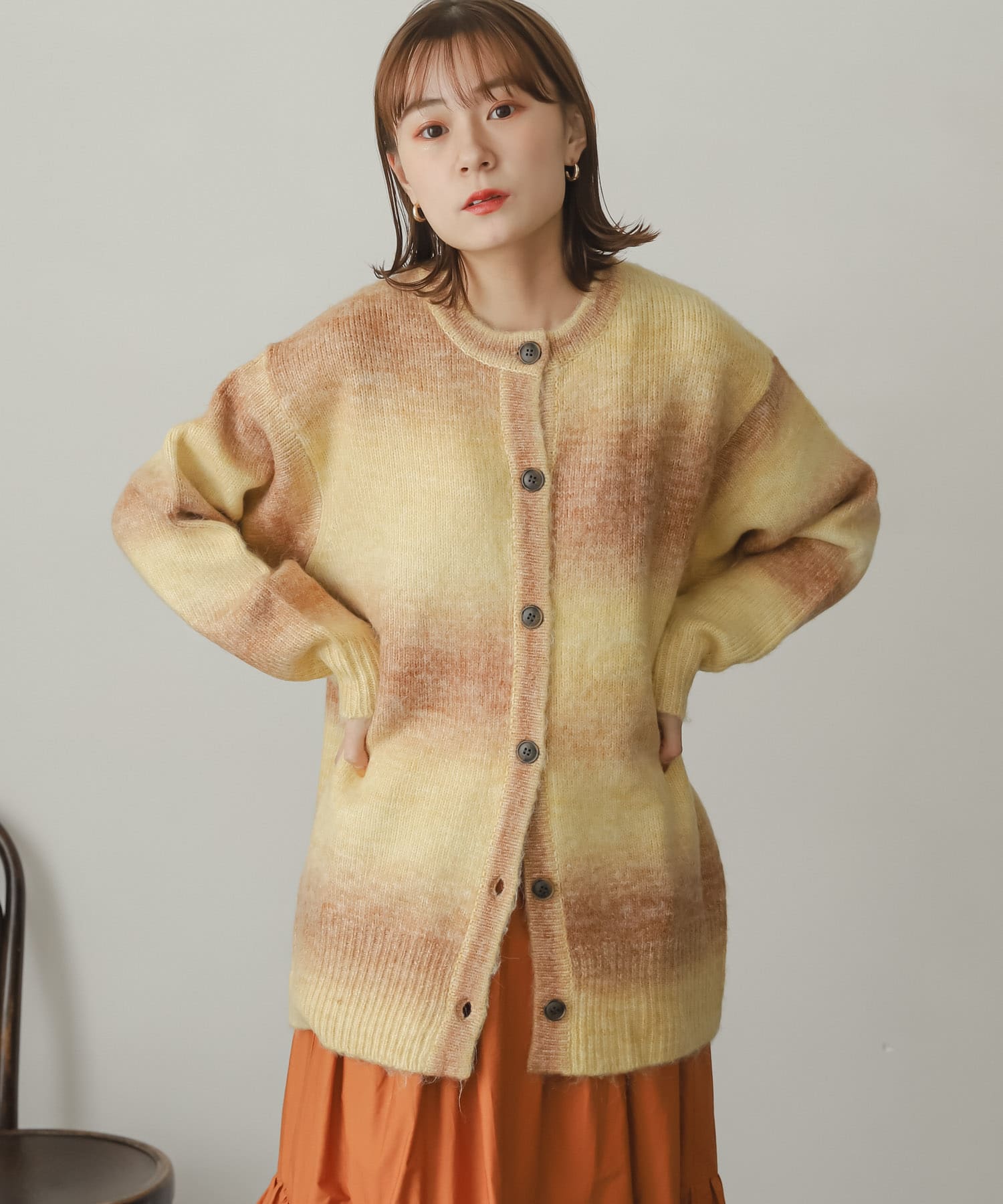 身長：162cm サイズ：one