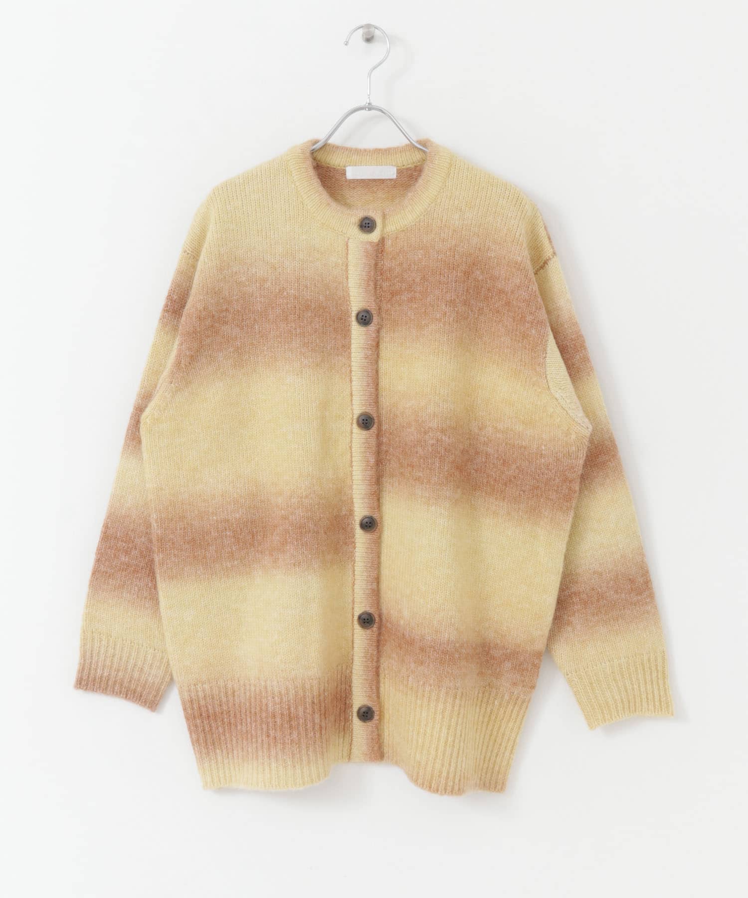 グラデーションカーディガン YELLOW one