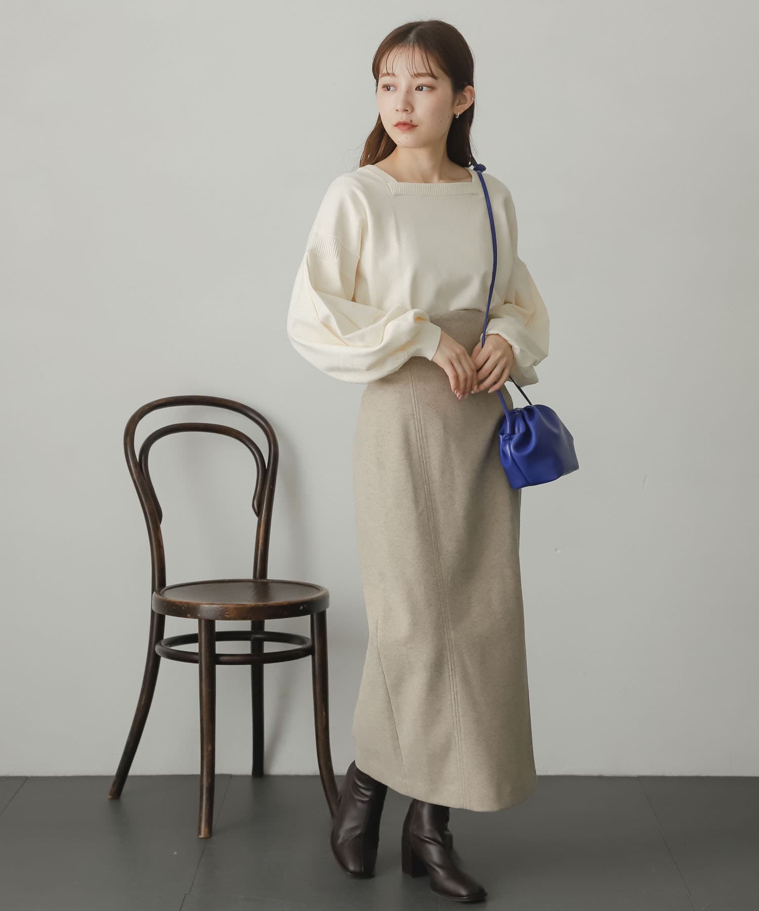 身長：156cm サイズ：one