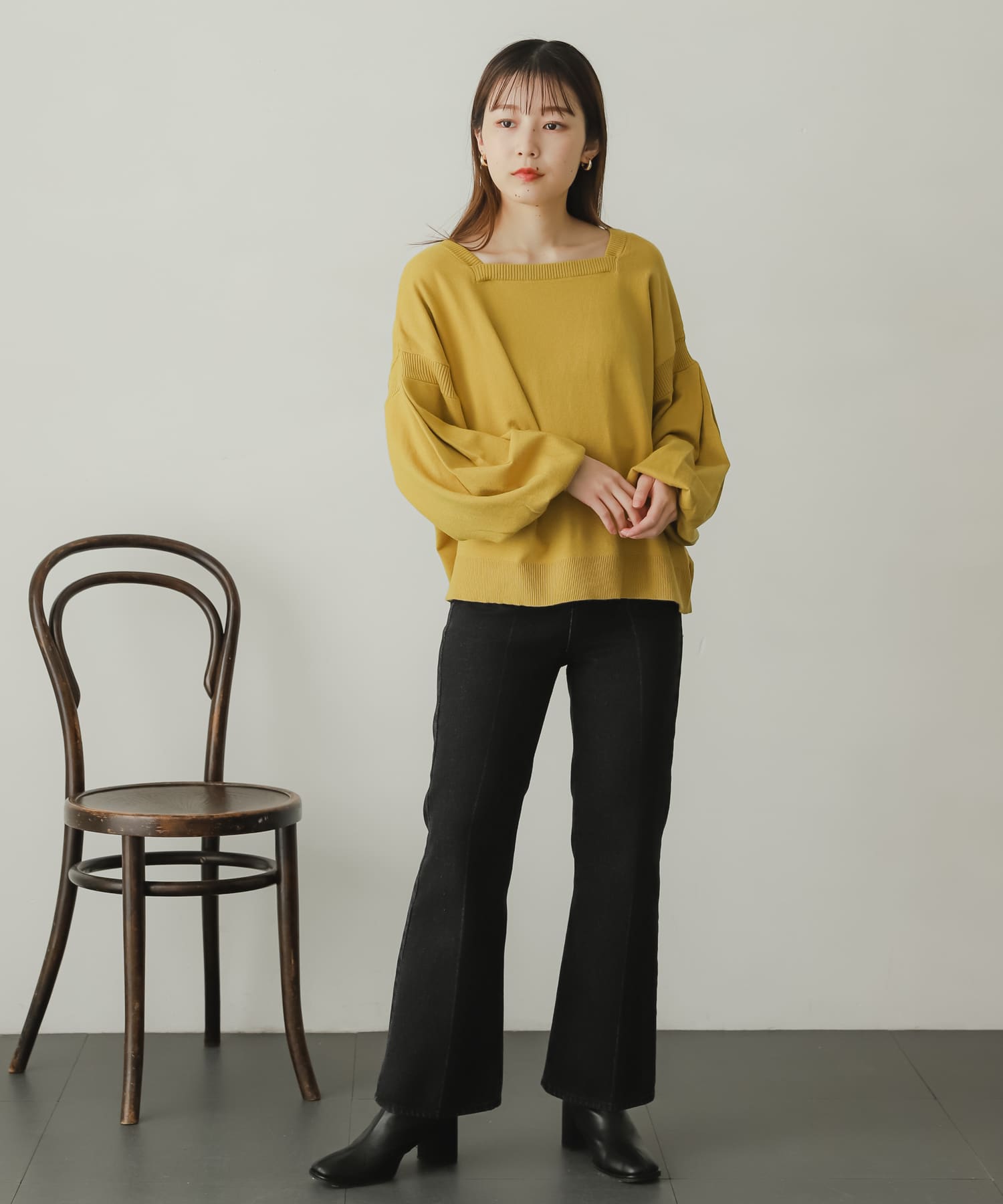 身長：156cm サイズ：one