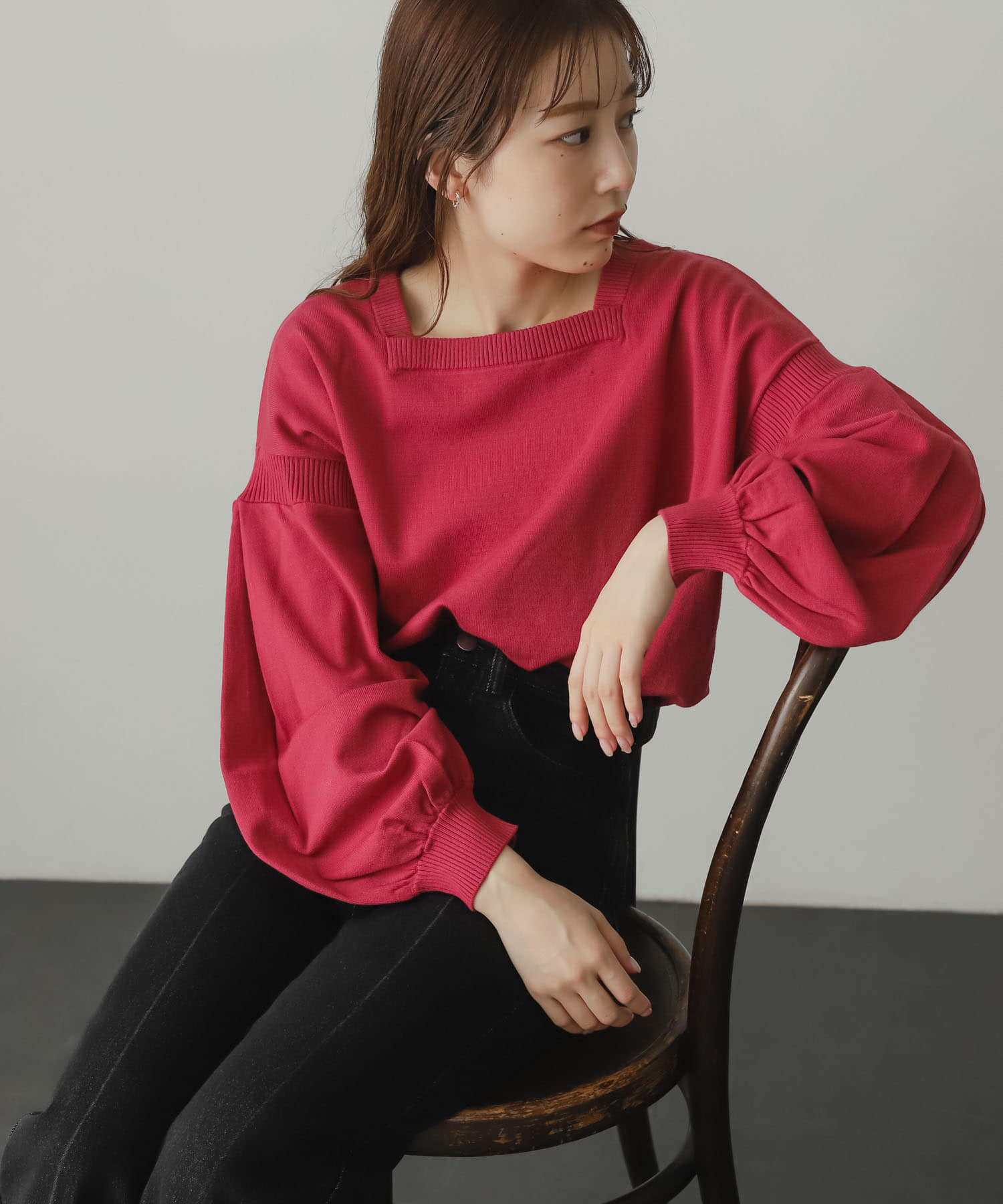 身長：156cm サイズ：one