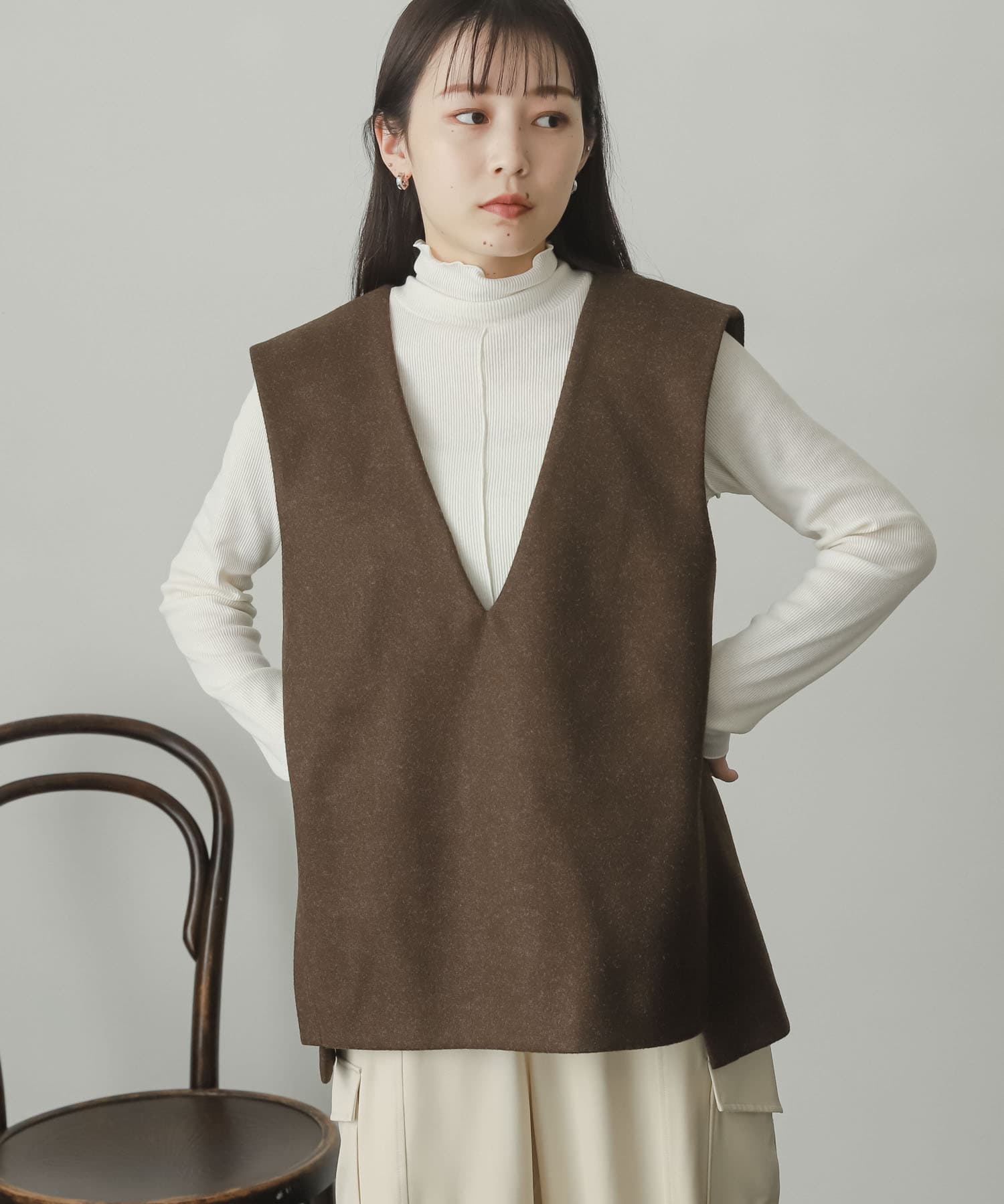 身長：156cm サイズ：one