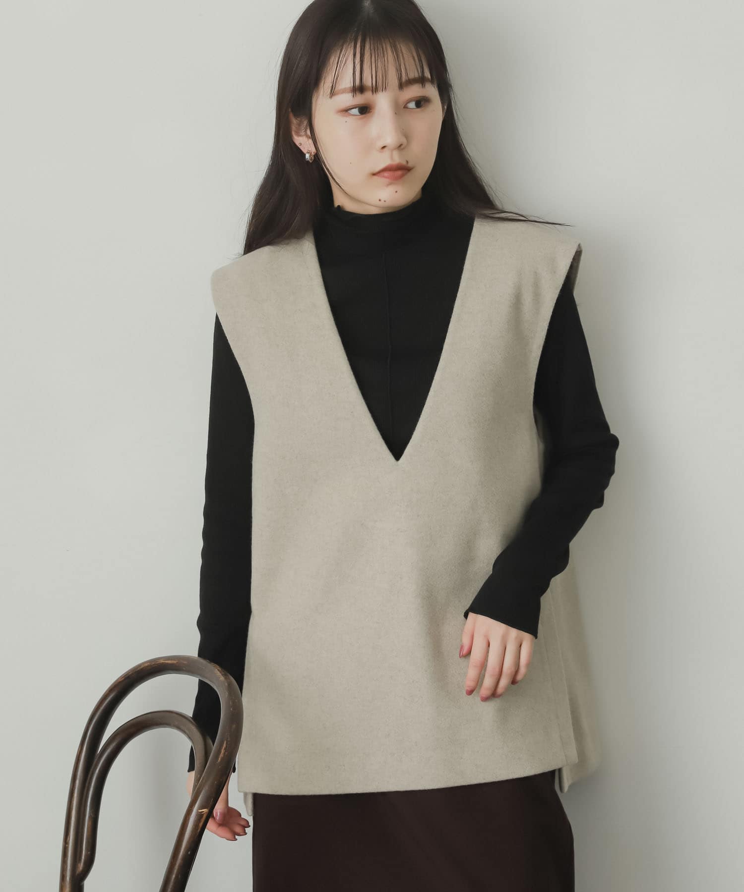 身長：156cm サイズ：one