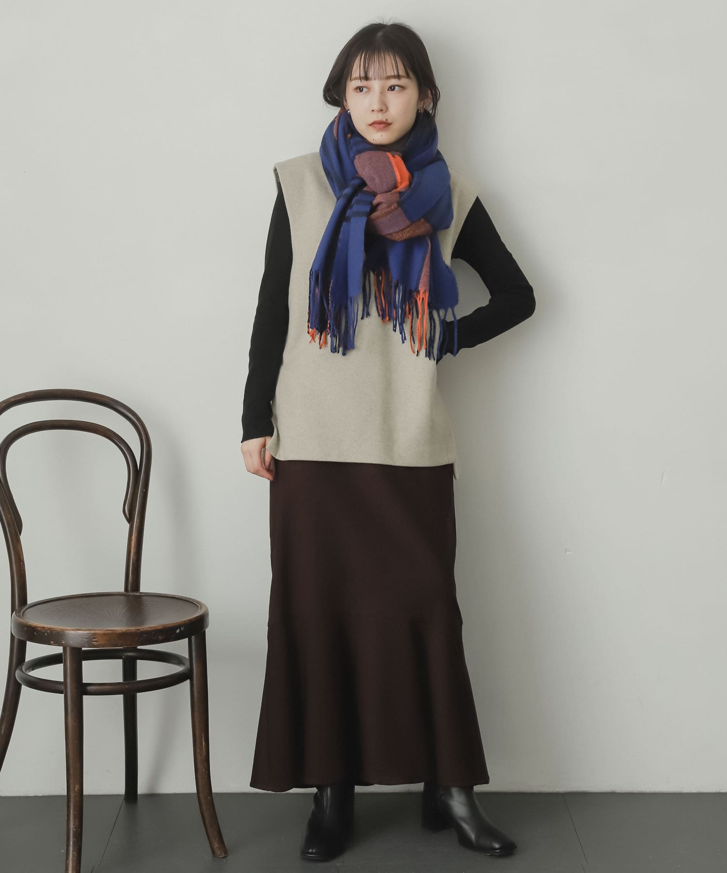 身長：156cm サイズ：one