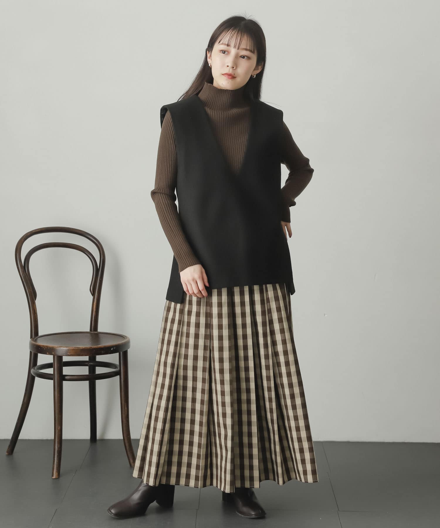 身長：156cm サイズ：one