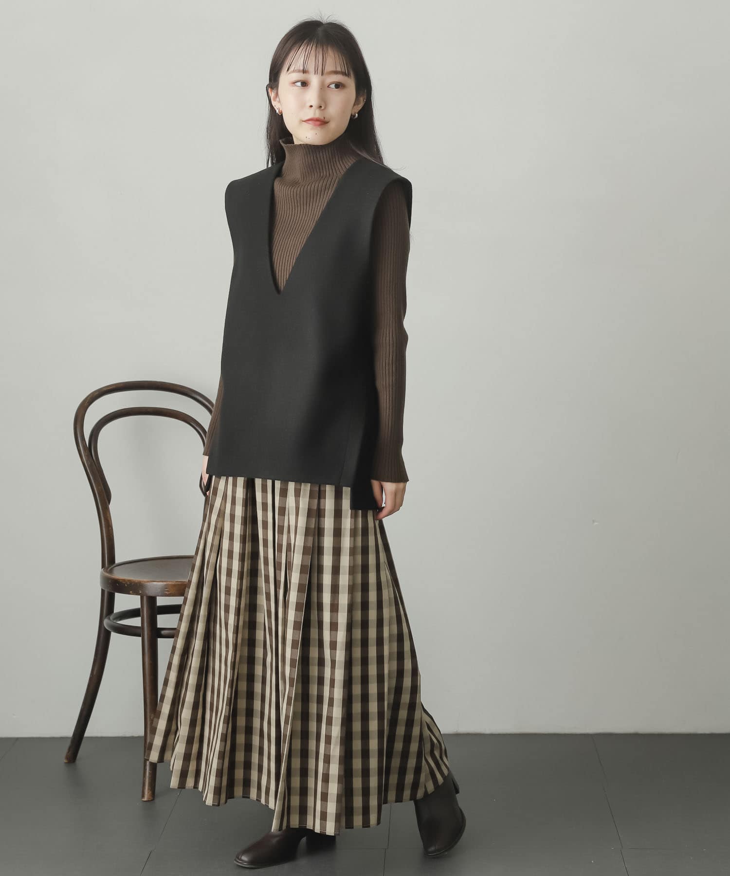 身長：156cm サイズ：one