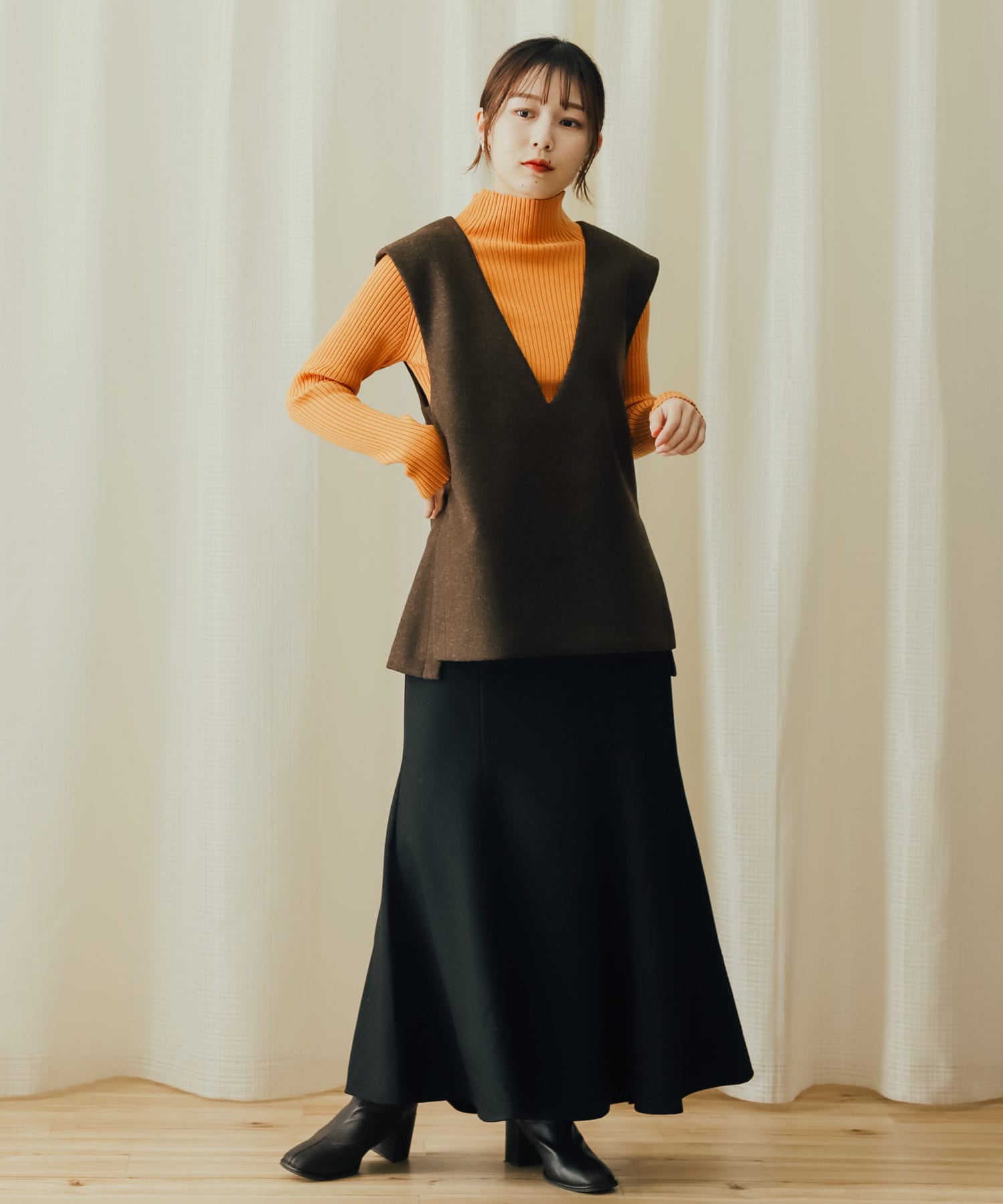 身長：156cm サイズ：M