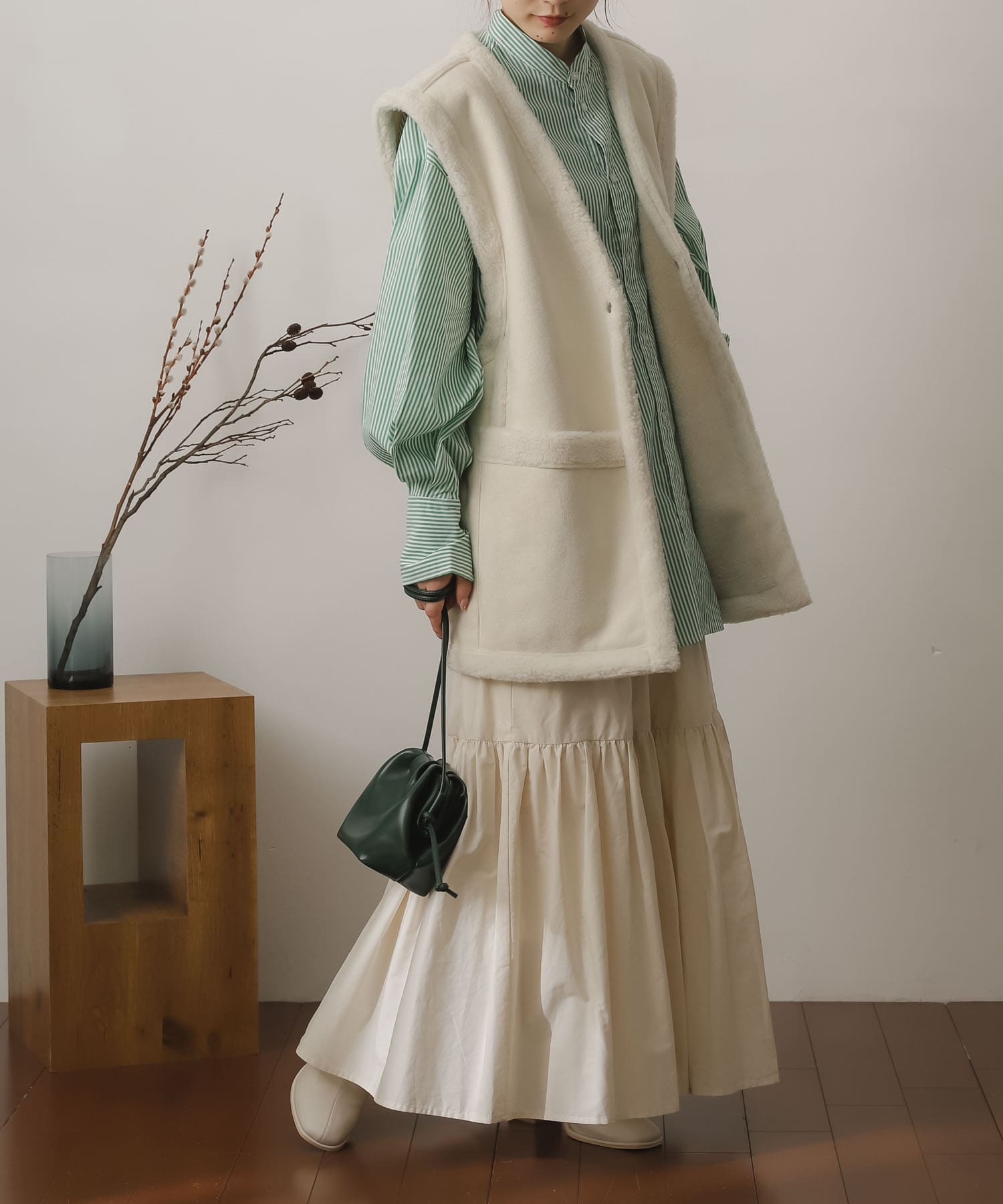 身長：156cm サイズ：one