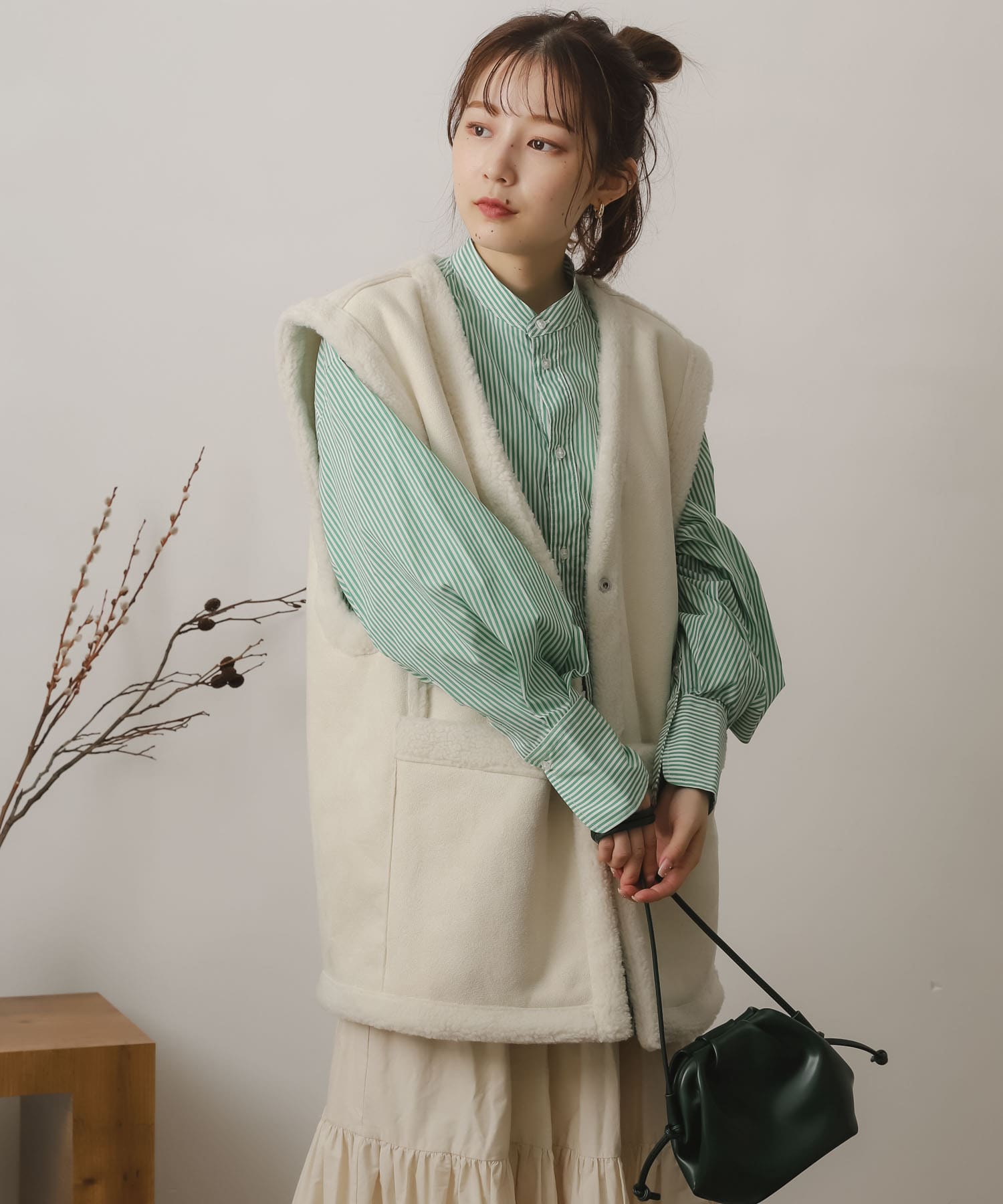 身長：156cm サイズ：one