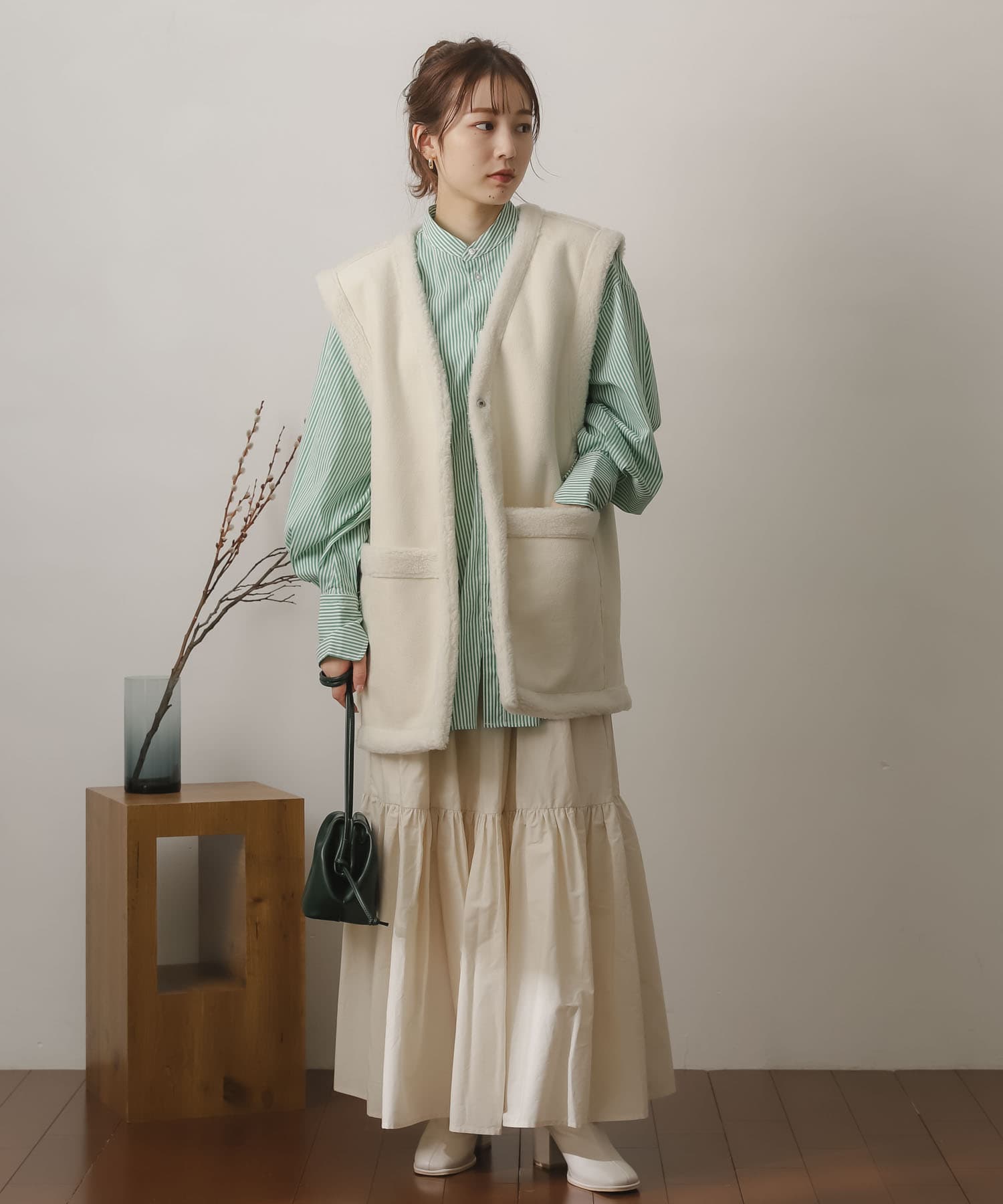 身長：156cm サイズ：one
