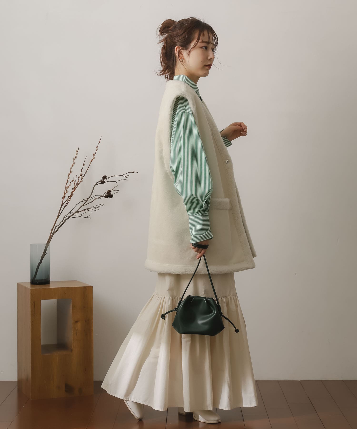 身長：156cm サイズ：one