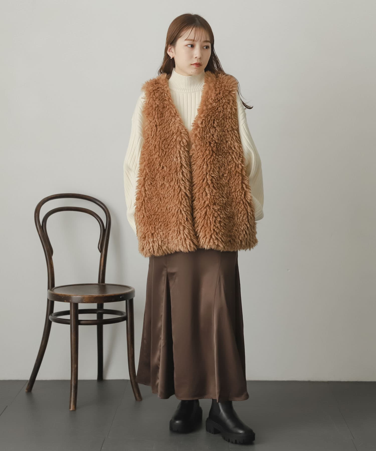 身長：156cm サイズ：one