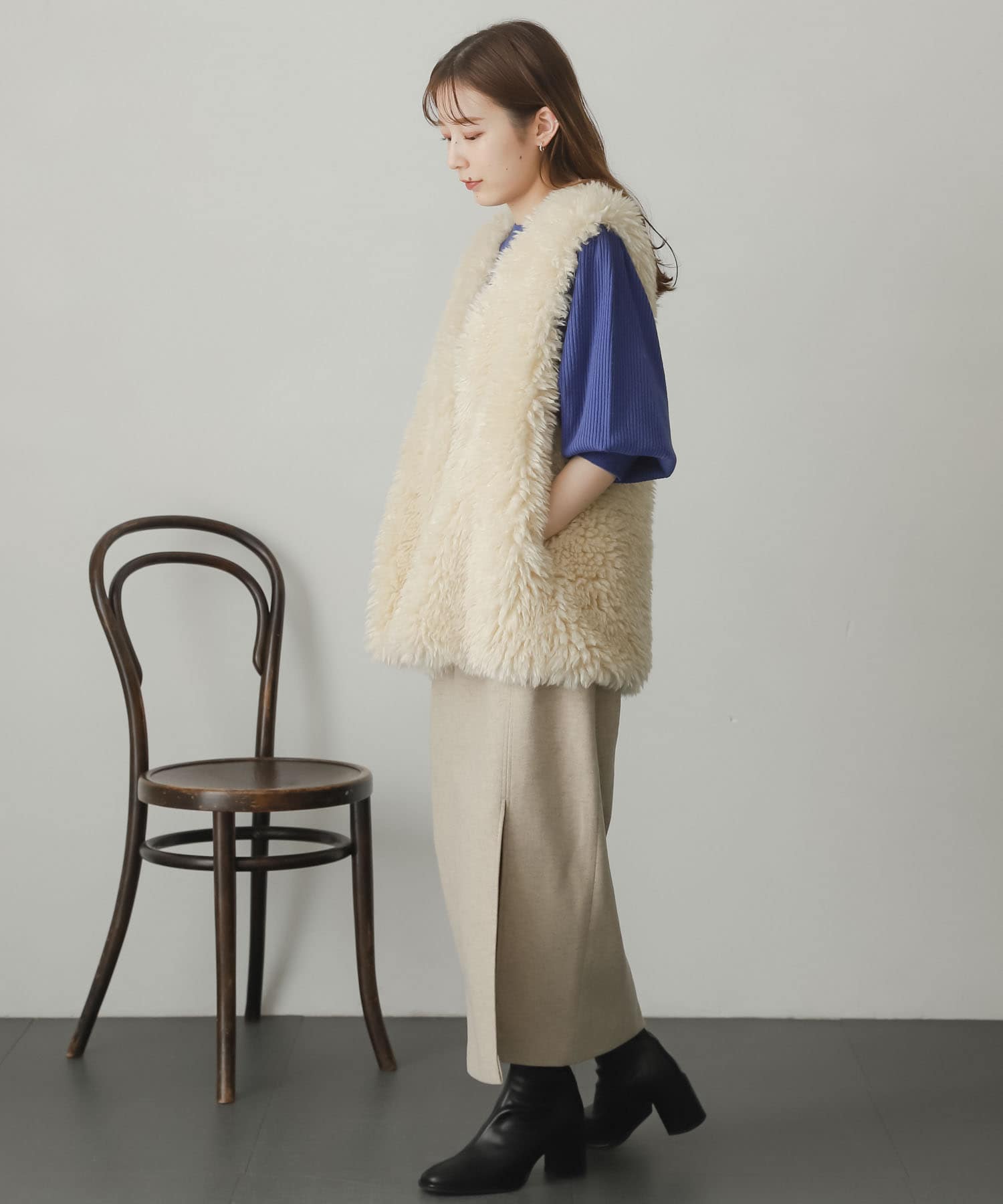 身長：156cm サイズ：one