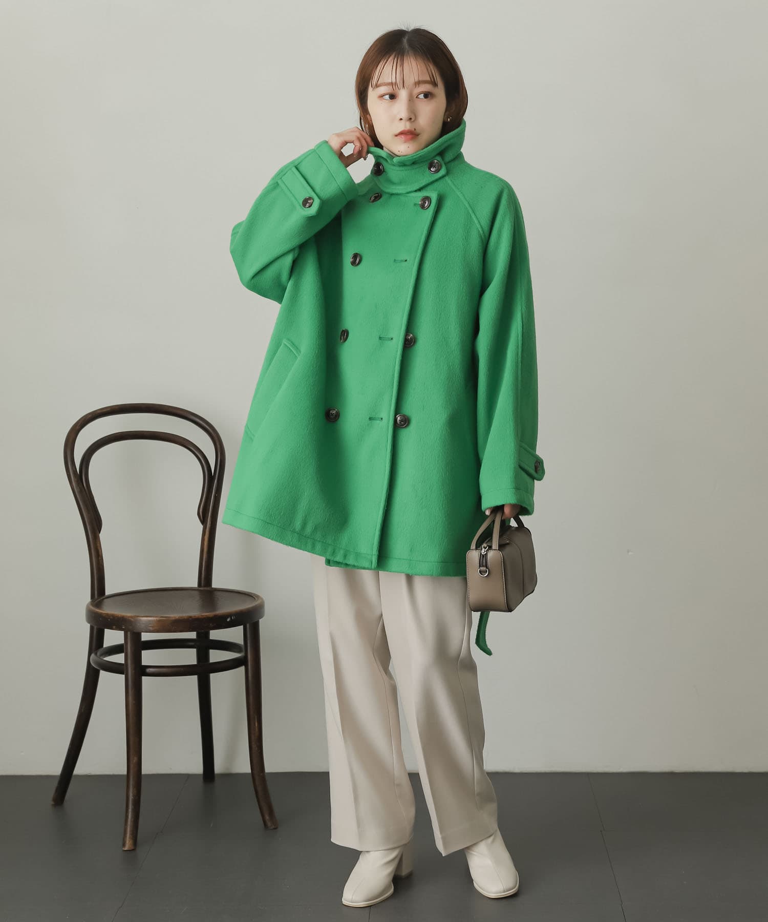 身長：156cm サイズ：one