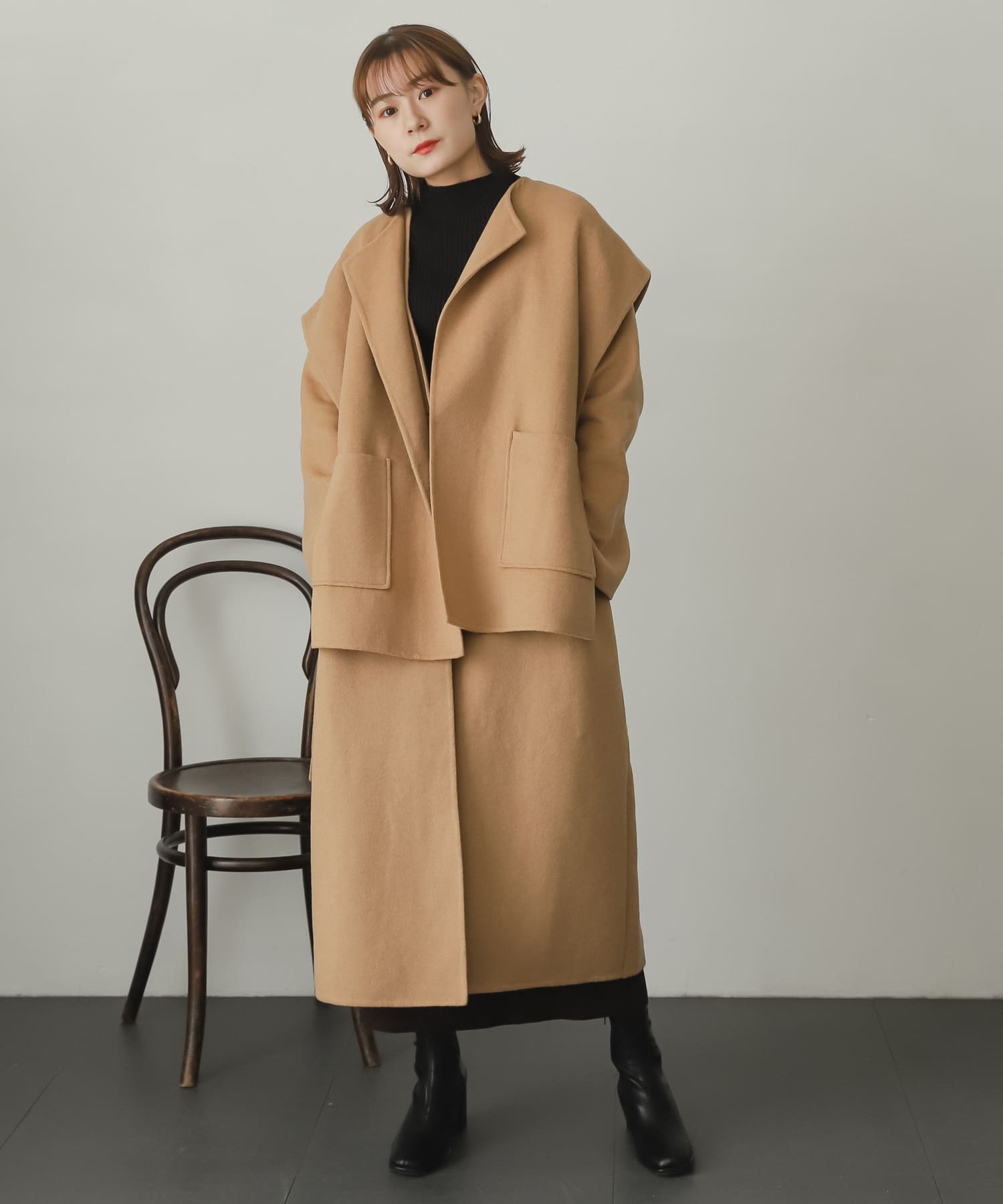 身長：162cm サイズ：one