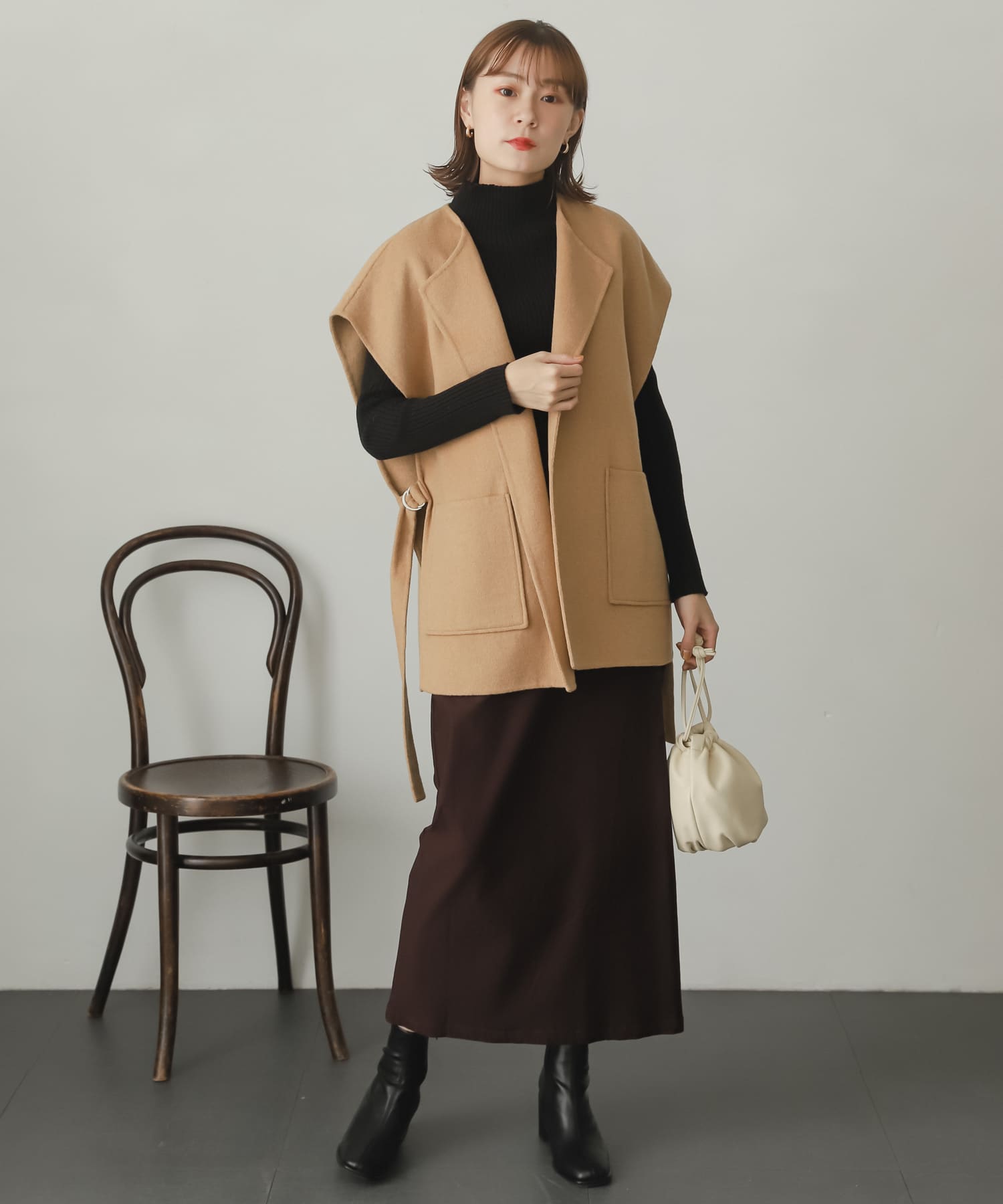 身長：162cm サイズ：one