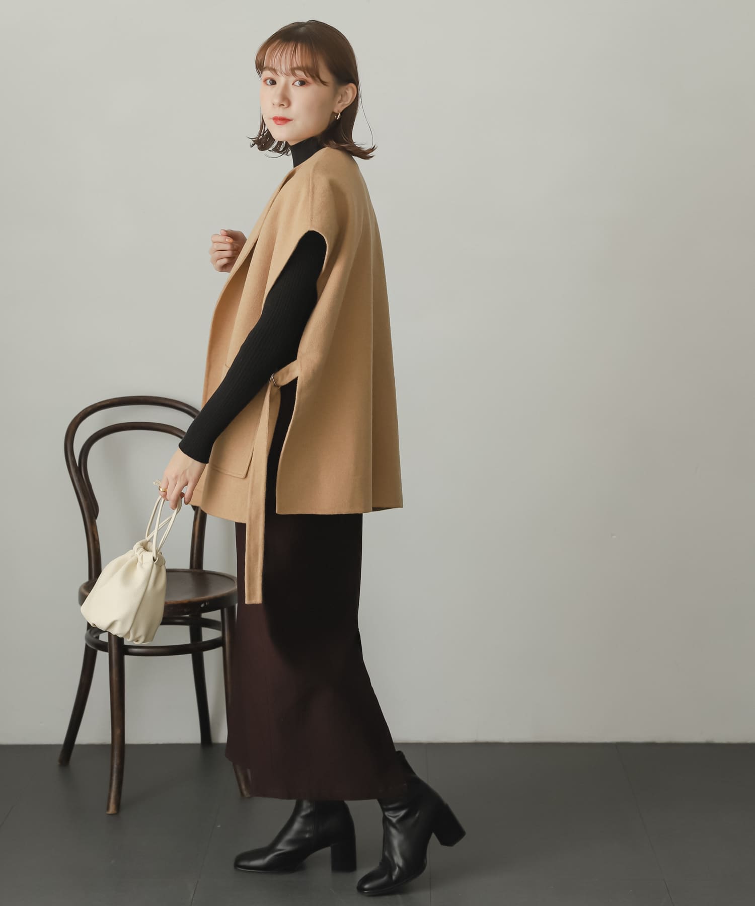 身長：162cm サイズ：one