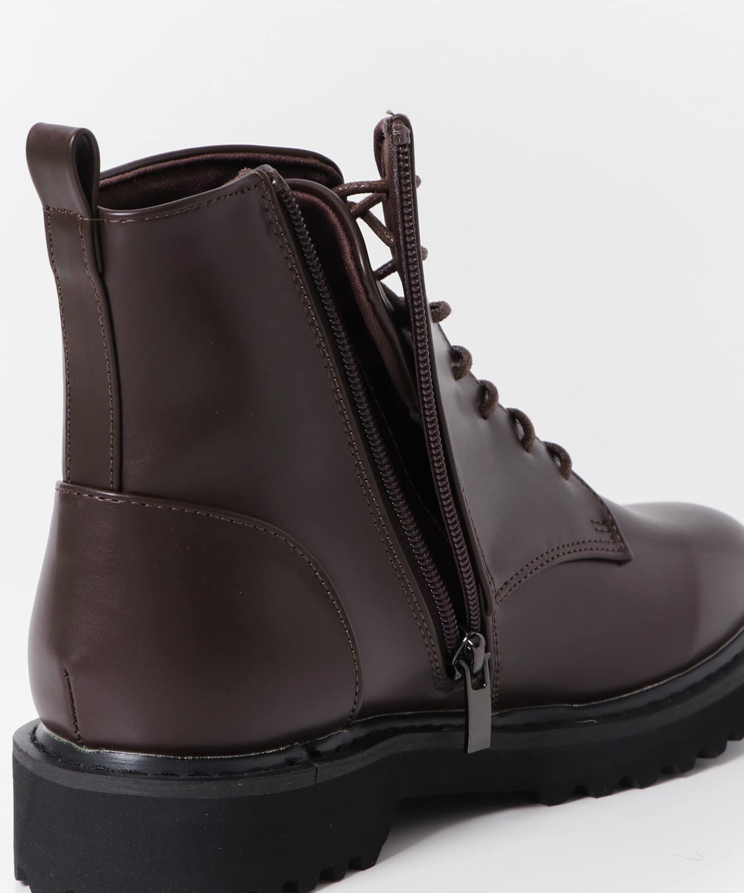 レースアップブーツ BROWN S