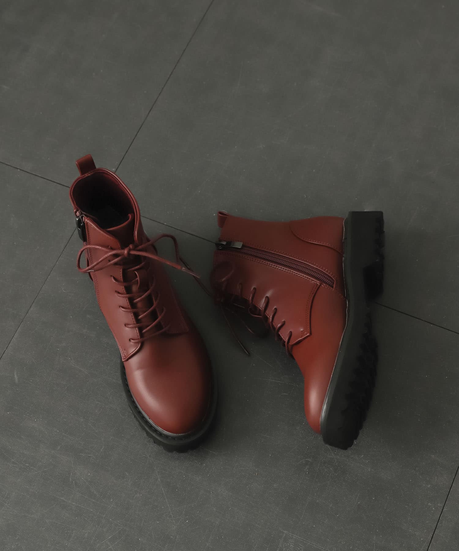 レースアップブーツ BORDEAUX S