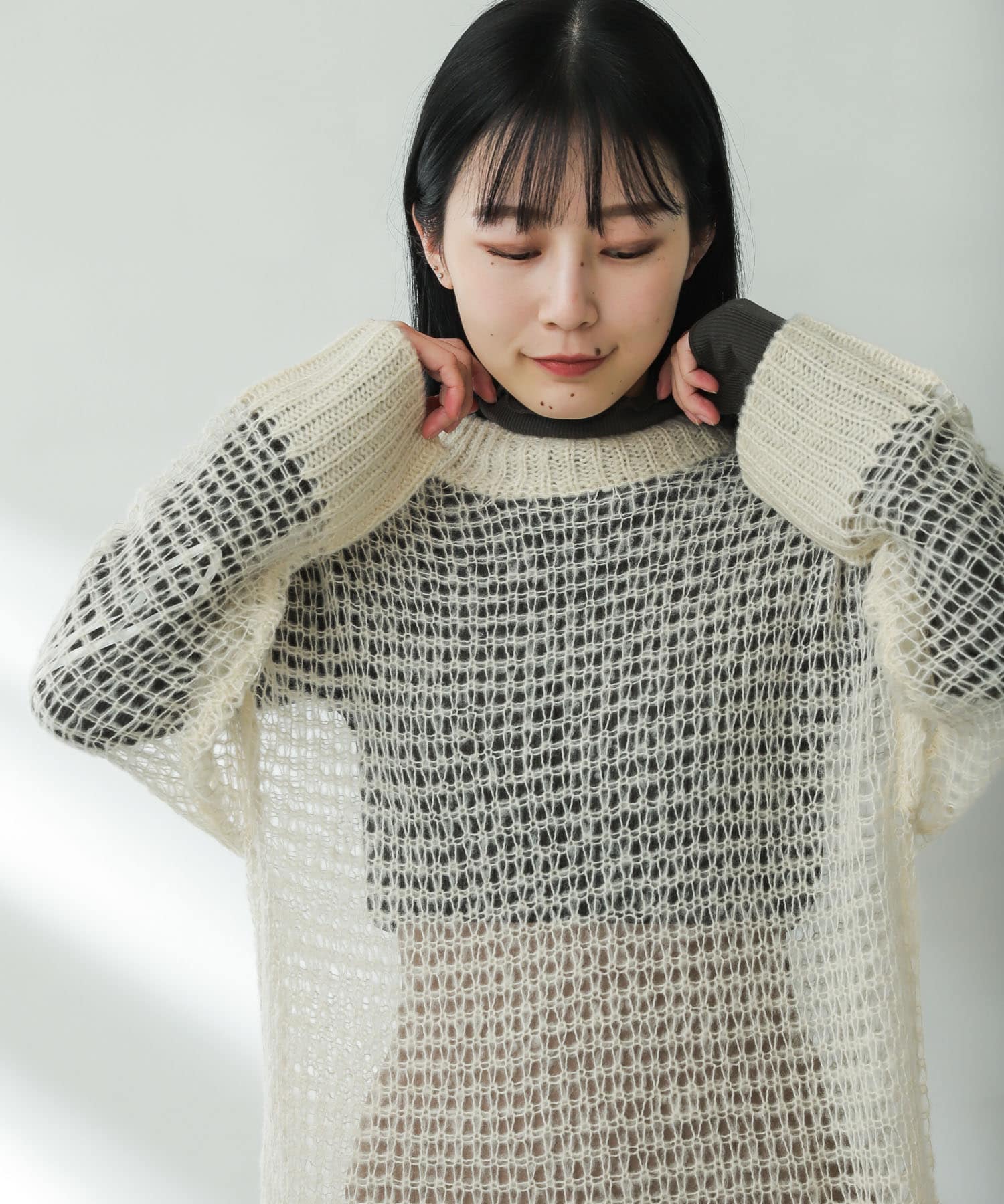 身長：156cm サイズ：one