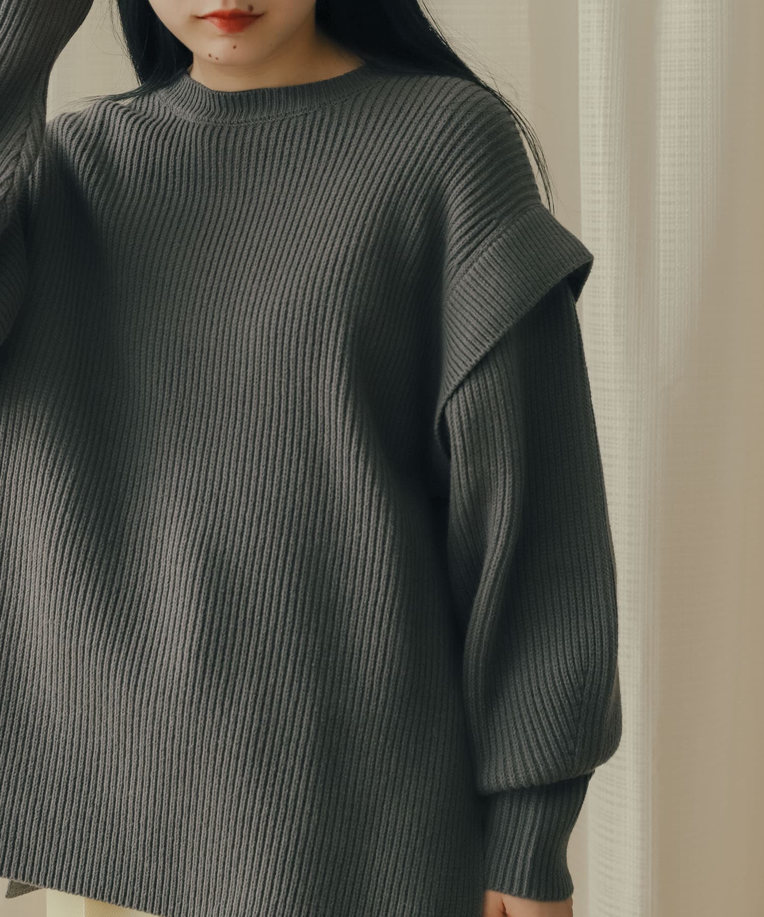 身長：156cm サイズ：one