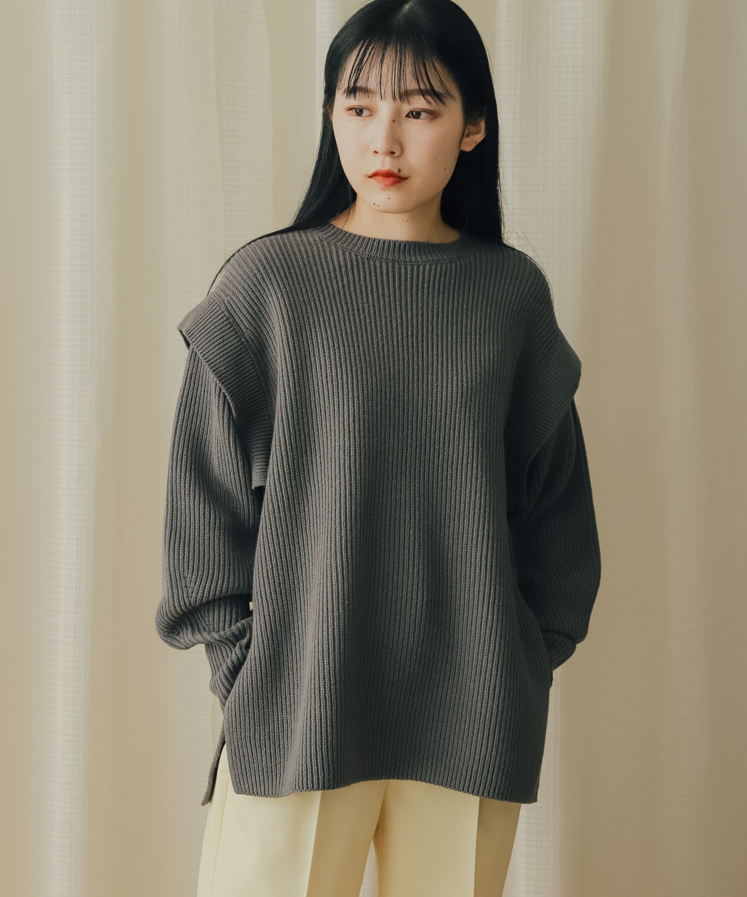 身長：156cm サイズ：one