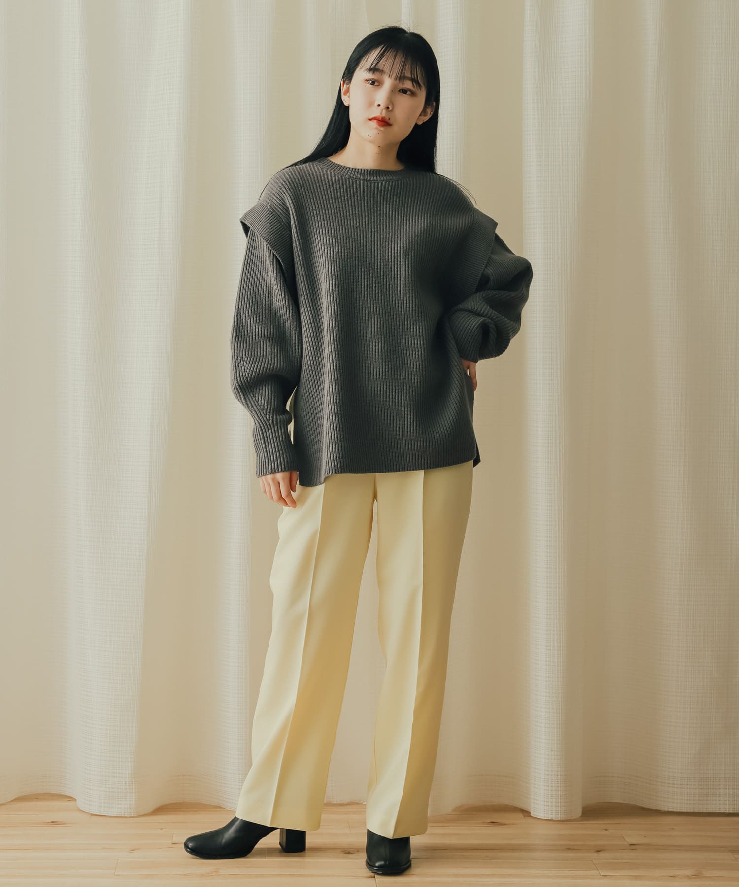 身長：156cm サイズ：one