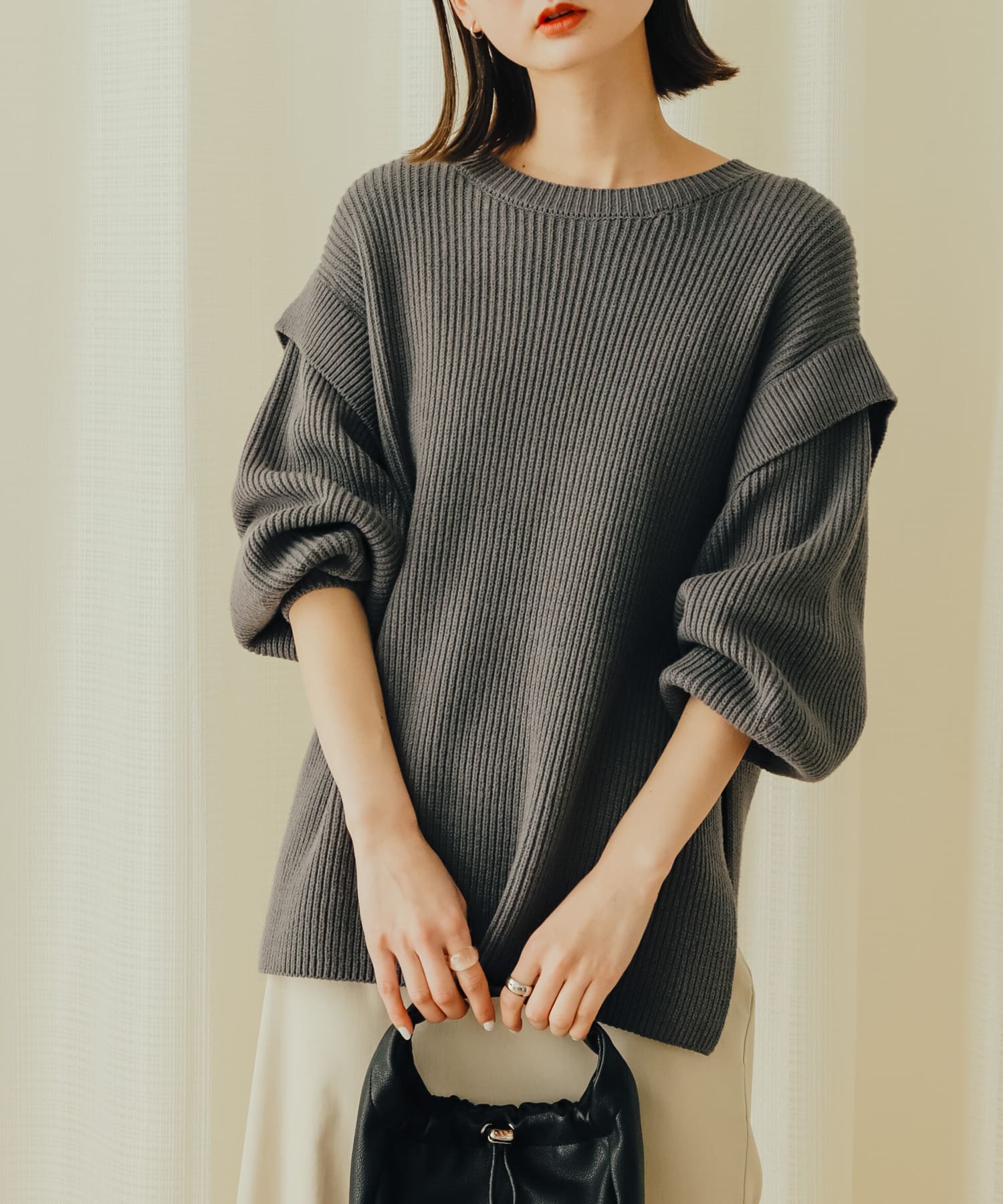 身長：169cm サイズ：one