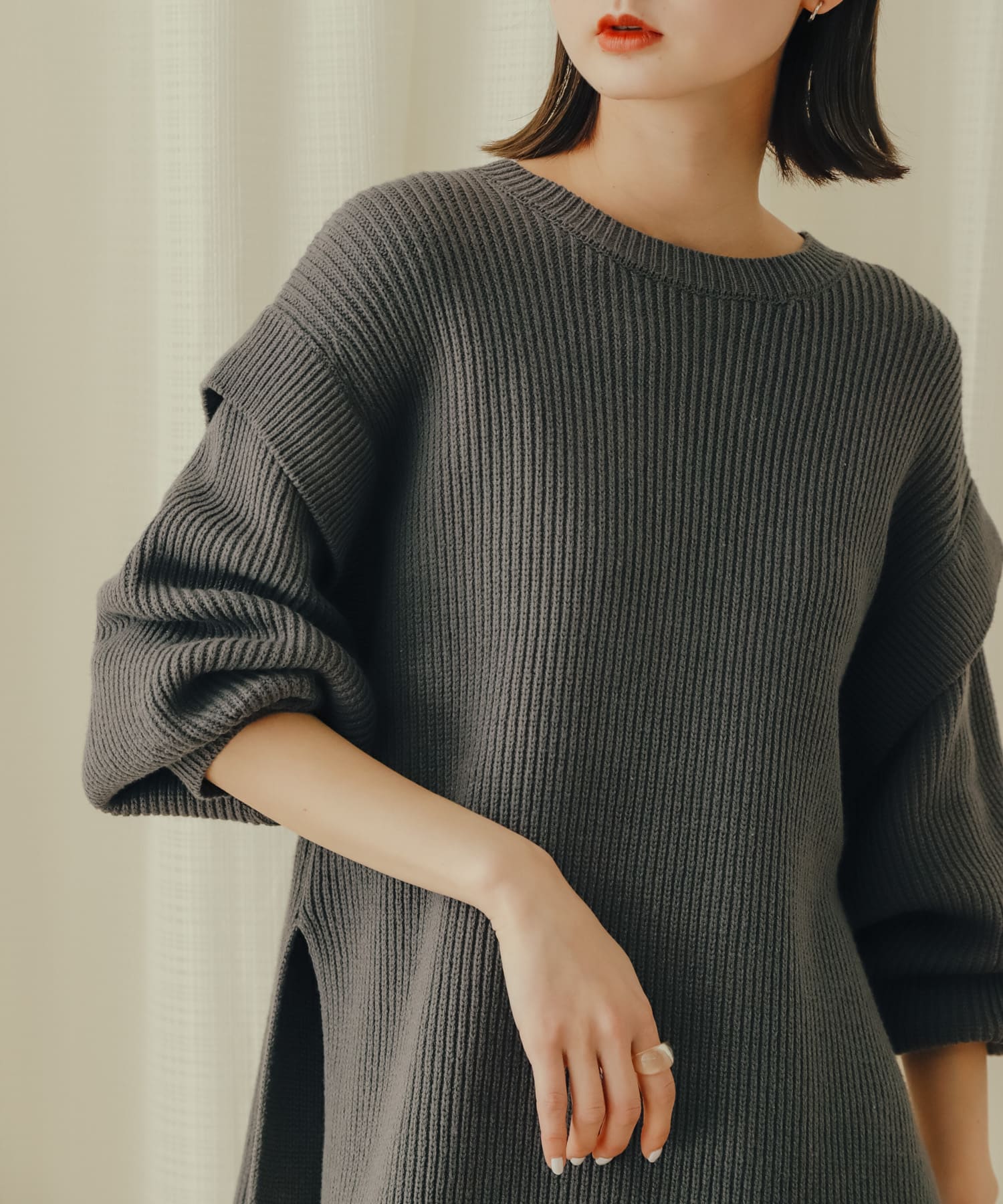 身長：169cm サイズ：one