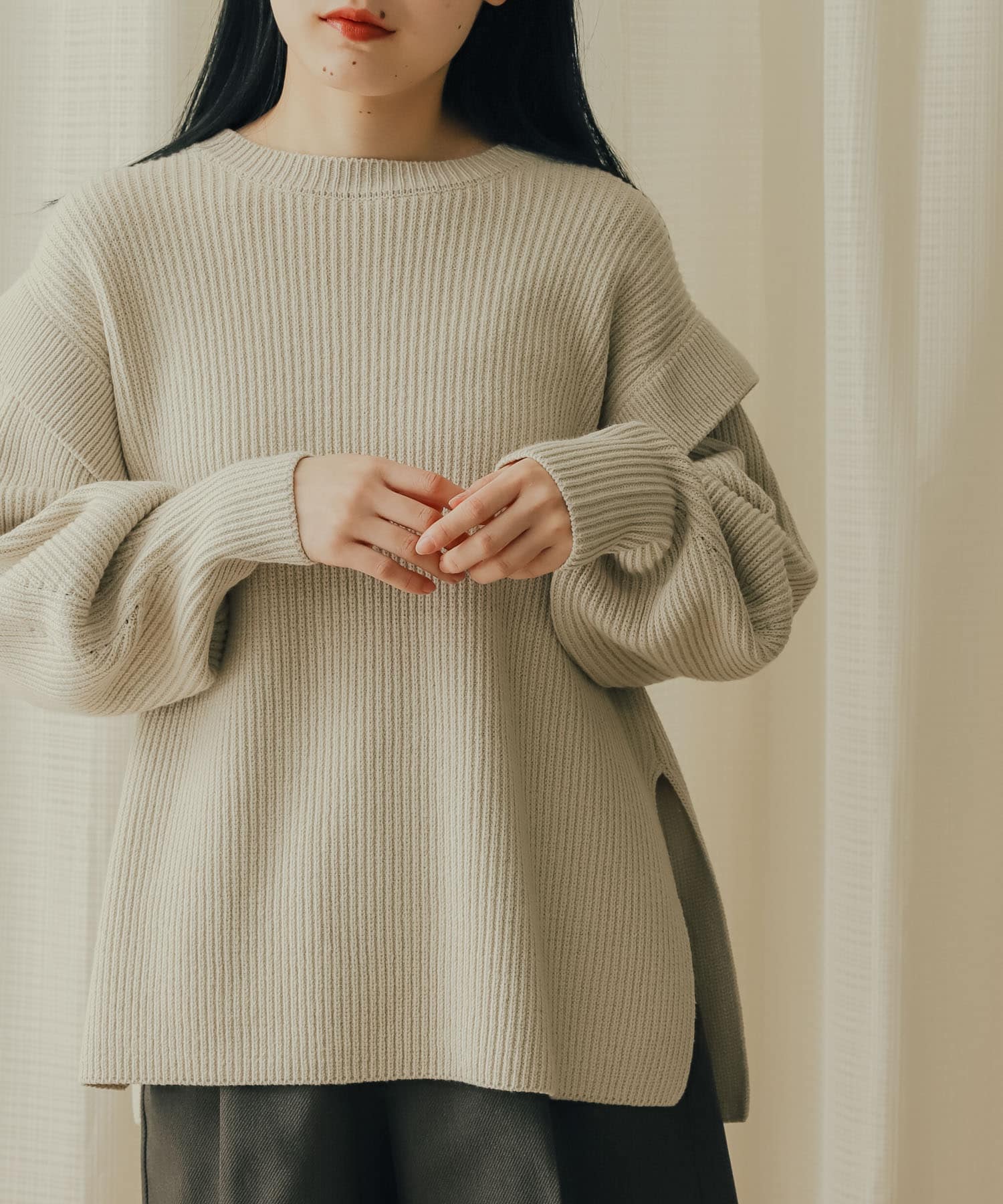 身長：156cm サイズ：one