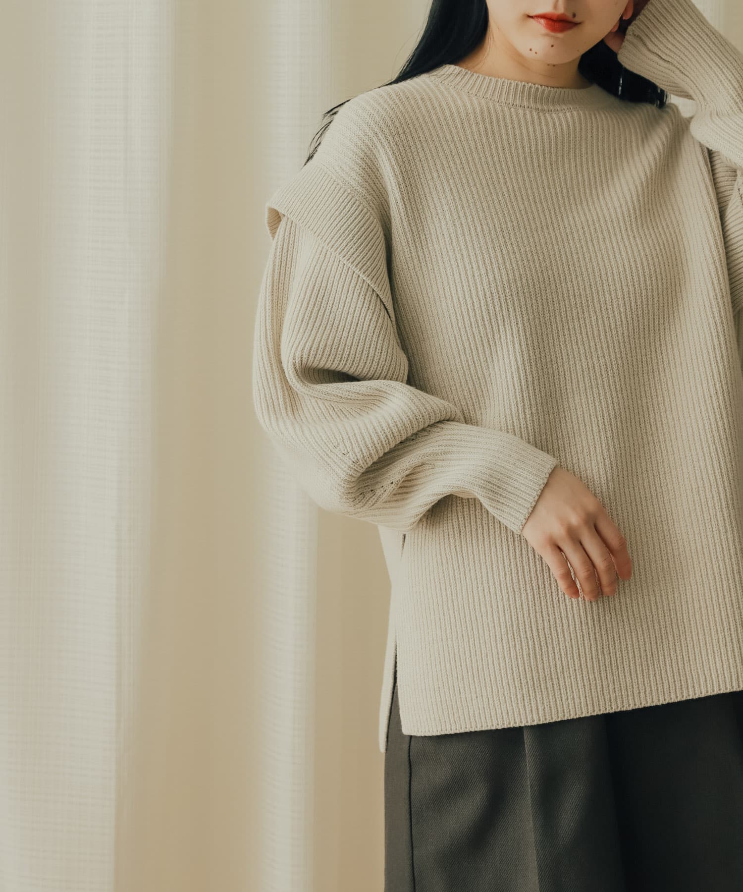 身長：156cm サイズ：one