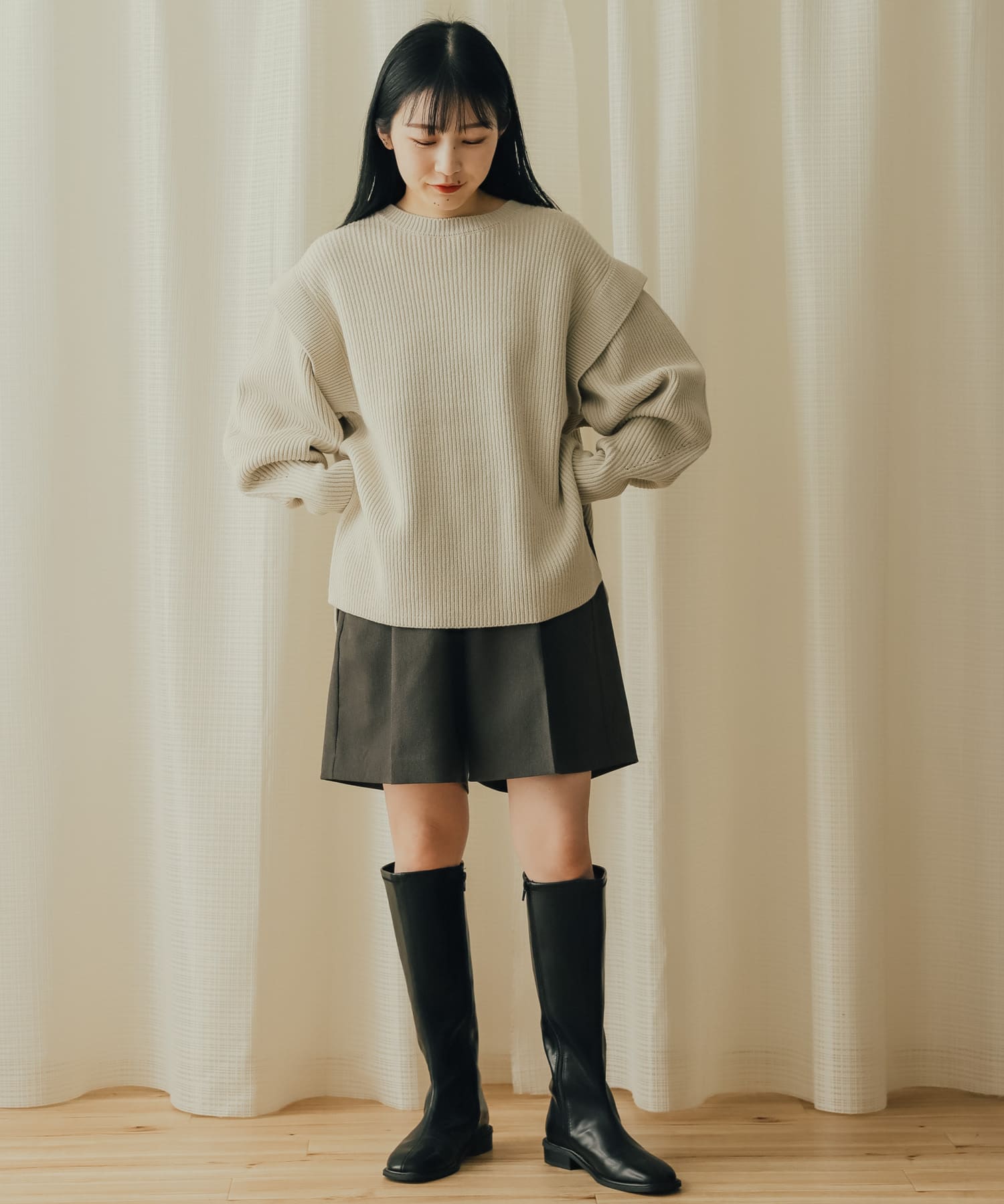 身長：156cm サイズ：one