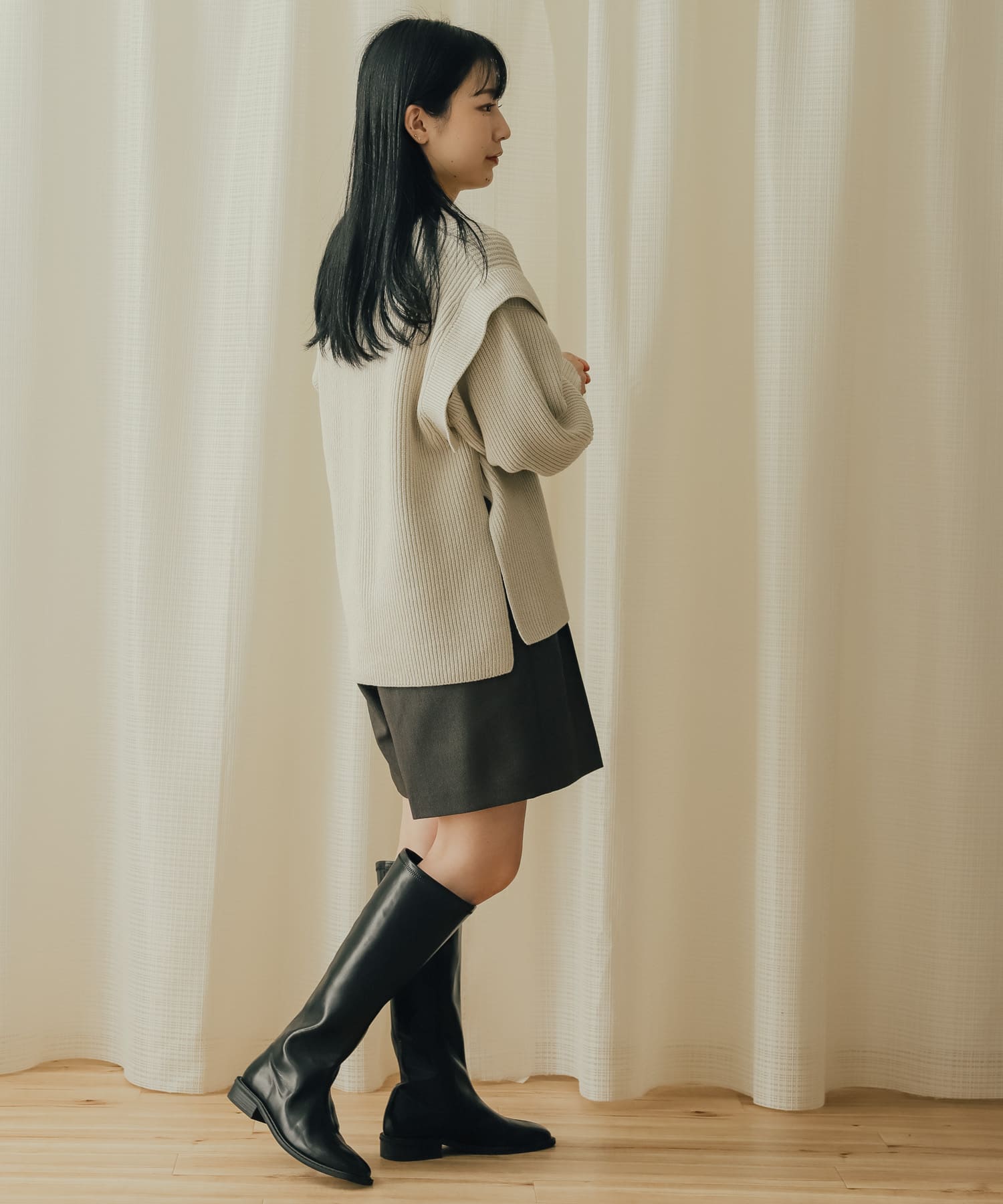 身長：156cm サイズ：one