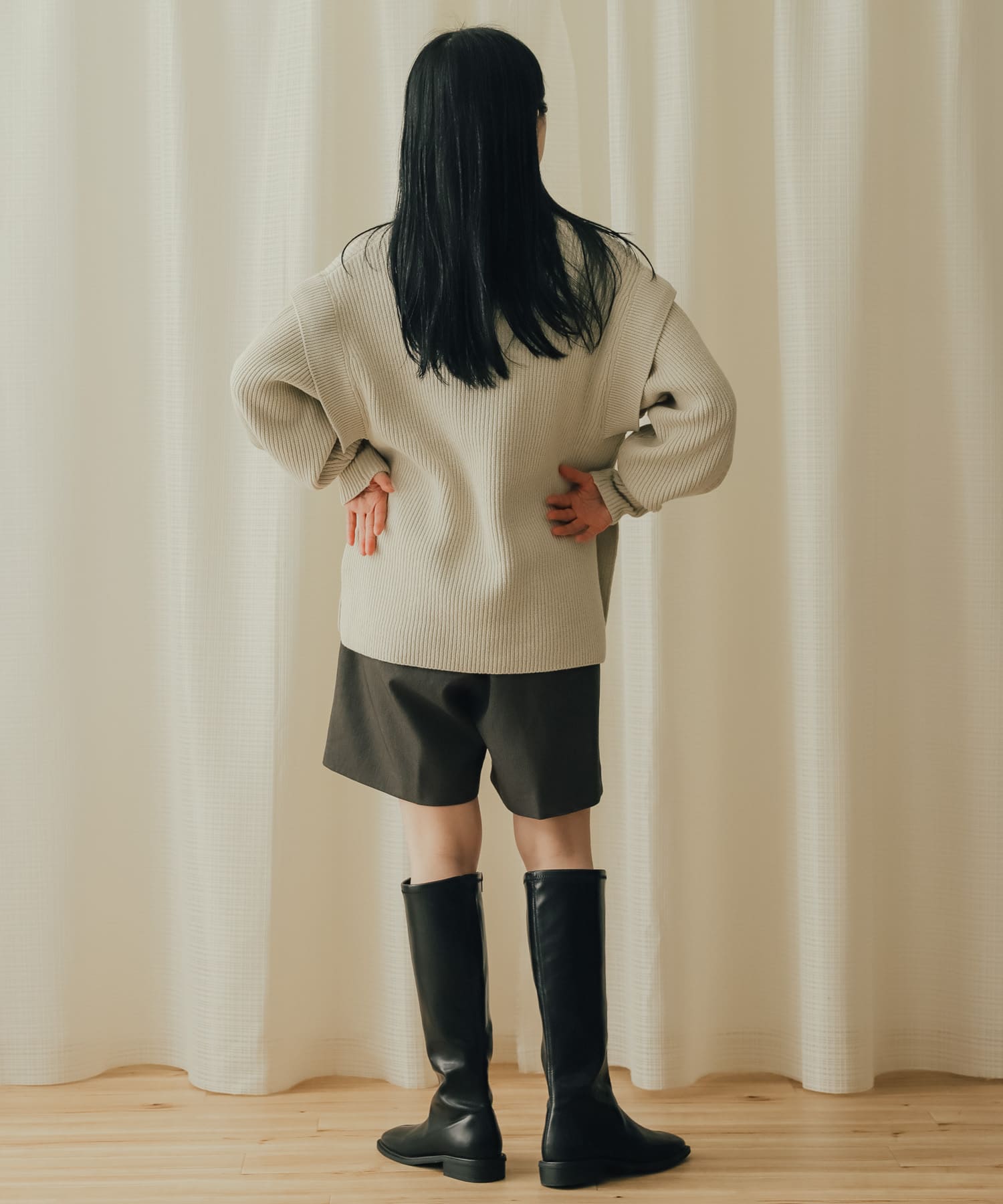 身長：156cm サイズ：one