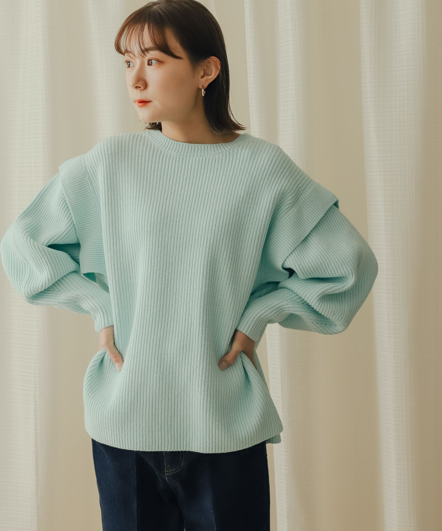 身長：162cm サイズ：one