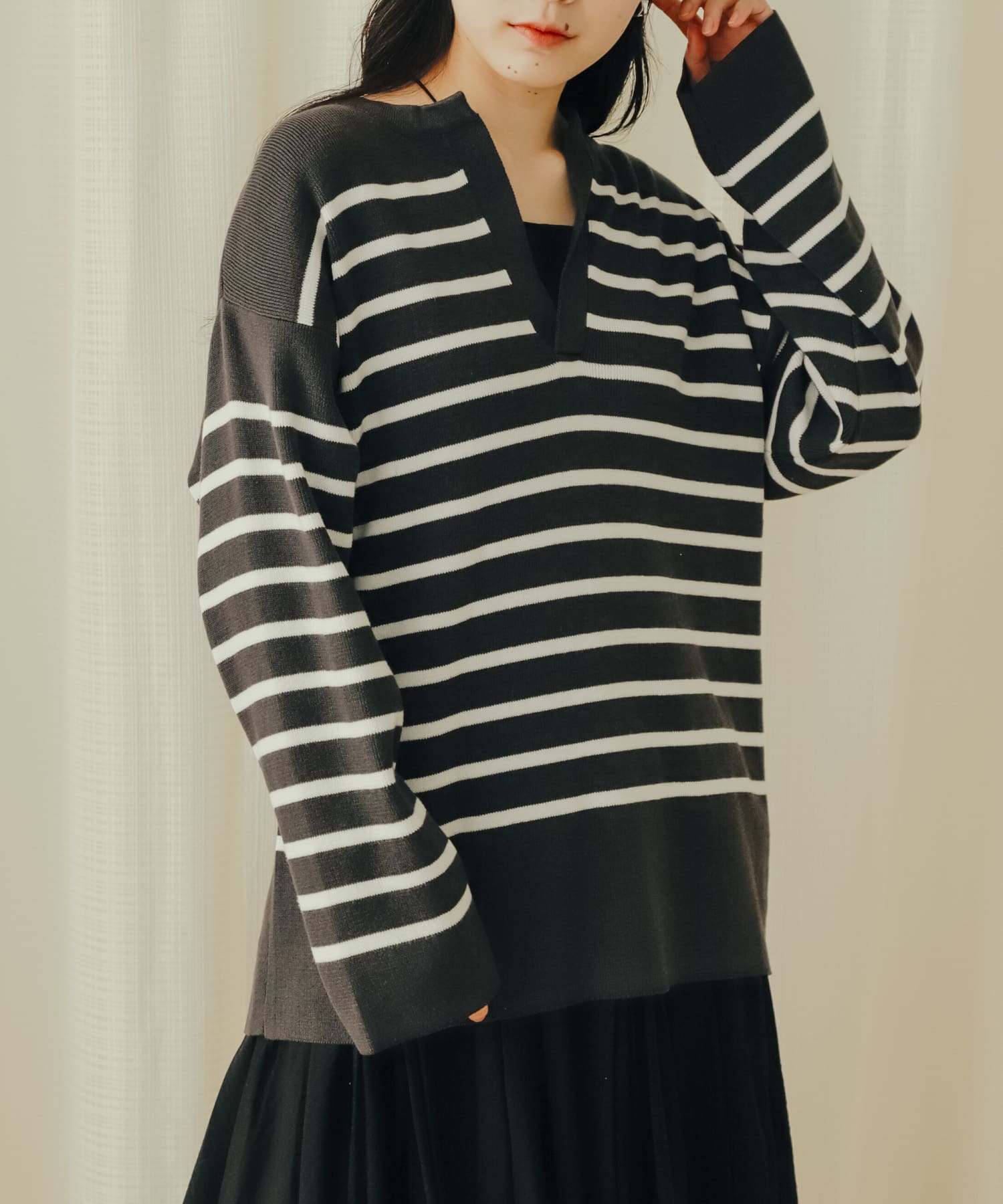 スキッパーボーダーセーター