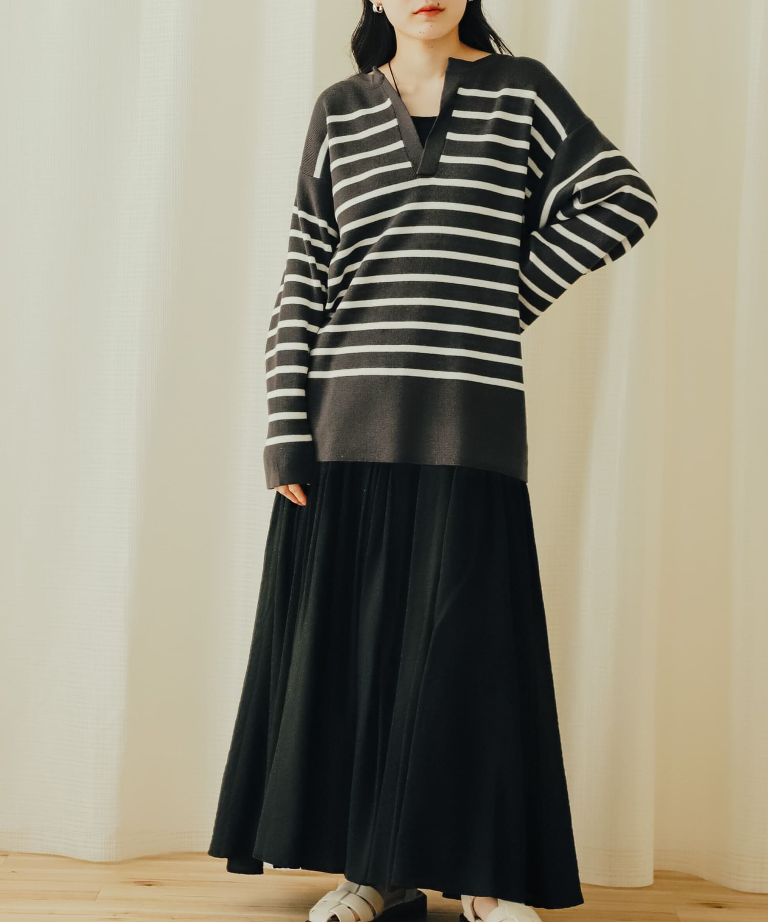 身長：156cm サイズ：one
