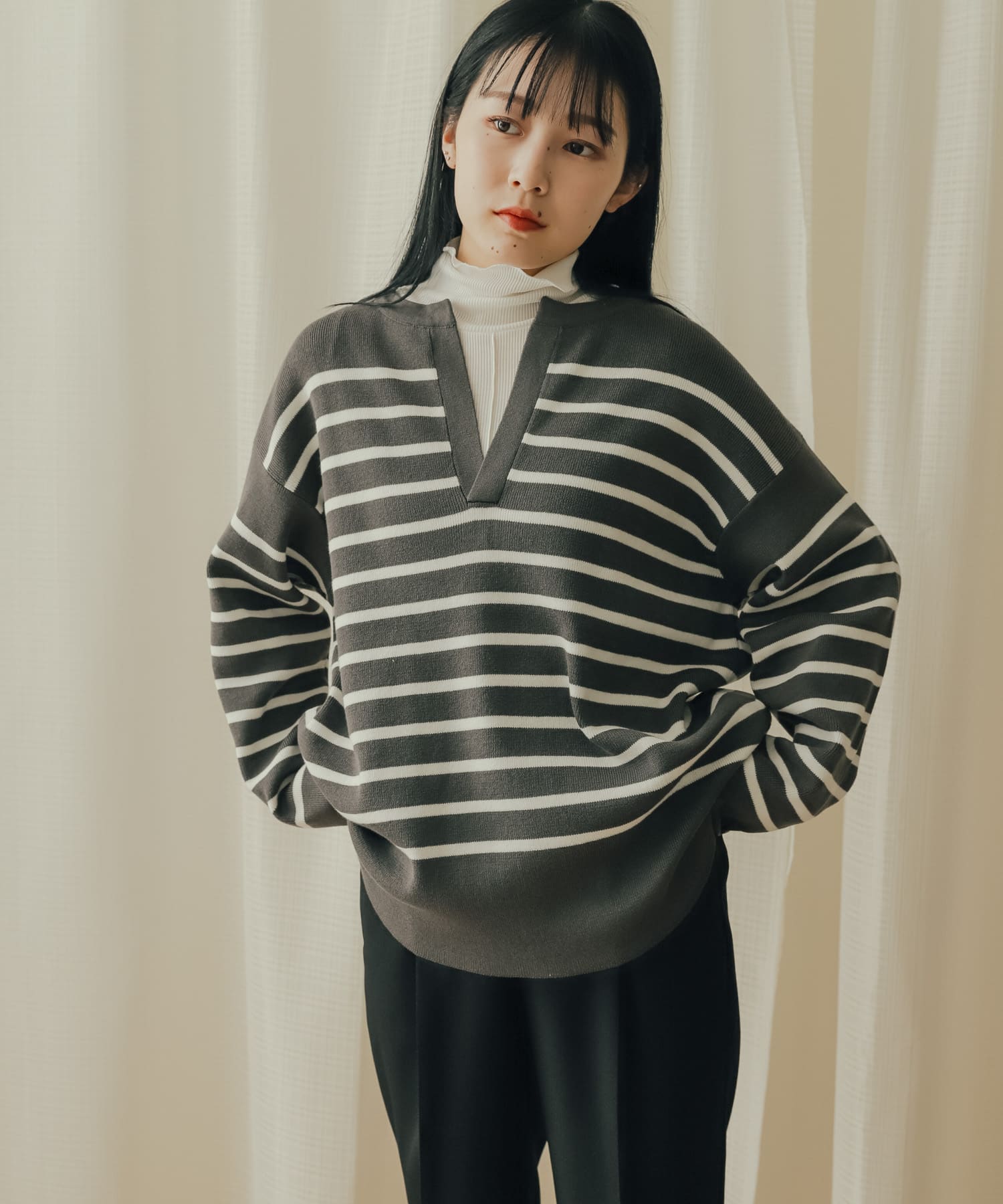 身長：156cm サイズ：one