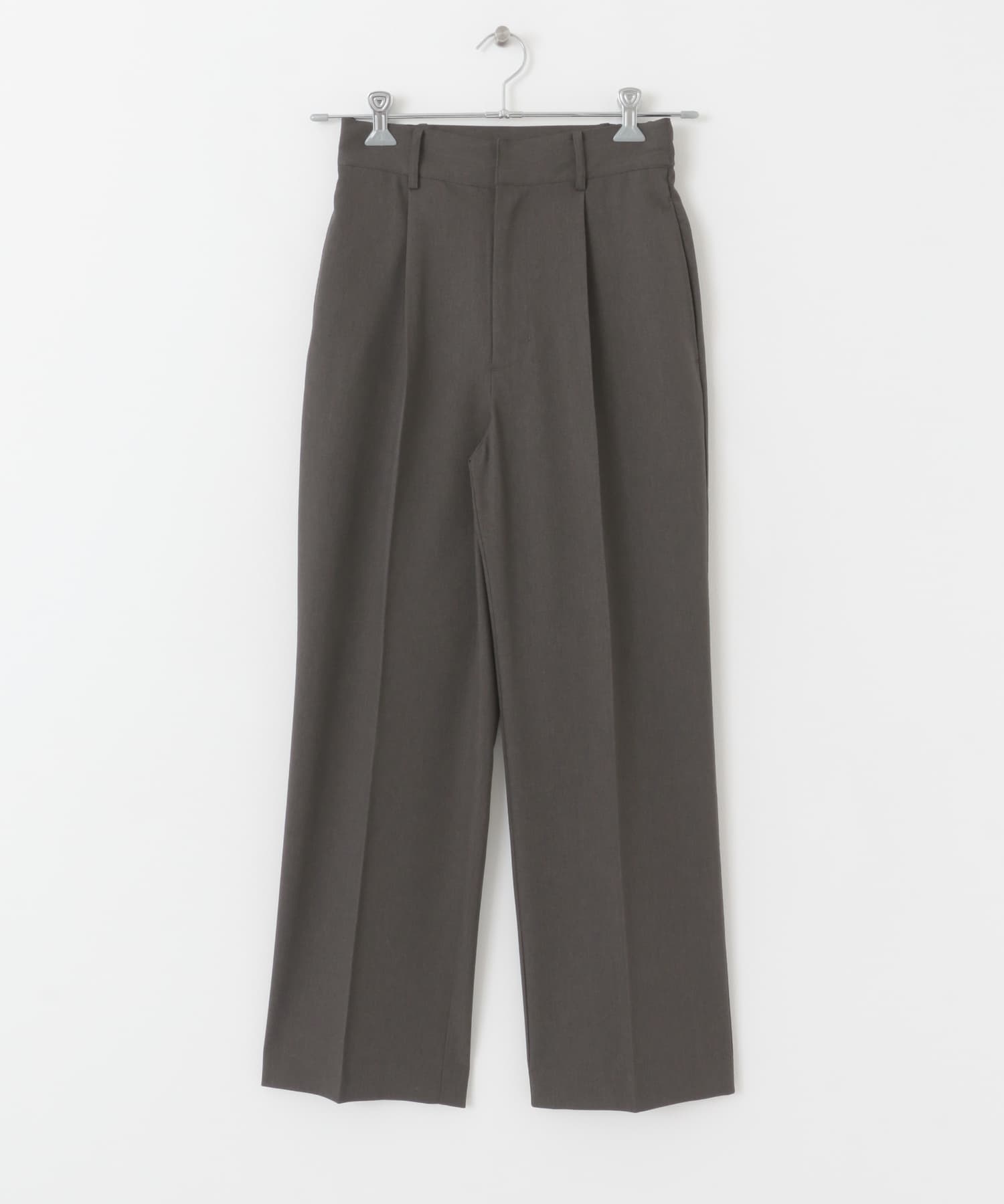 センタープレススラックスパンツ CHARCOAL XS