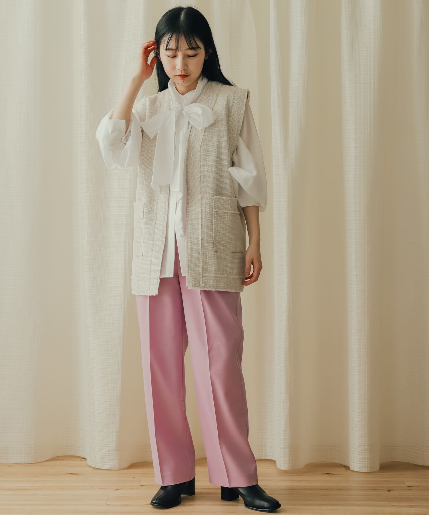 身長：156cm サイズ：S