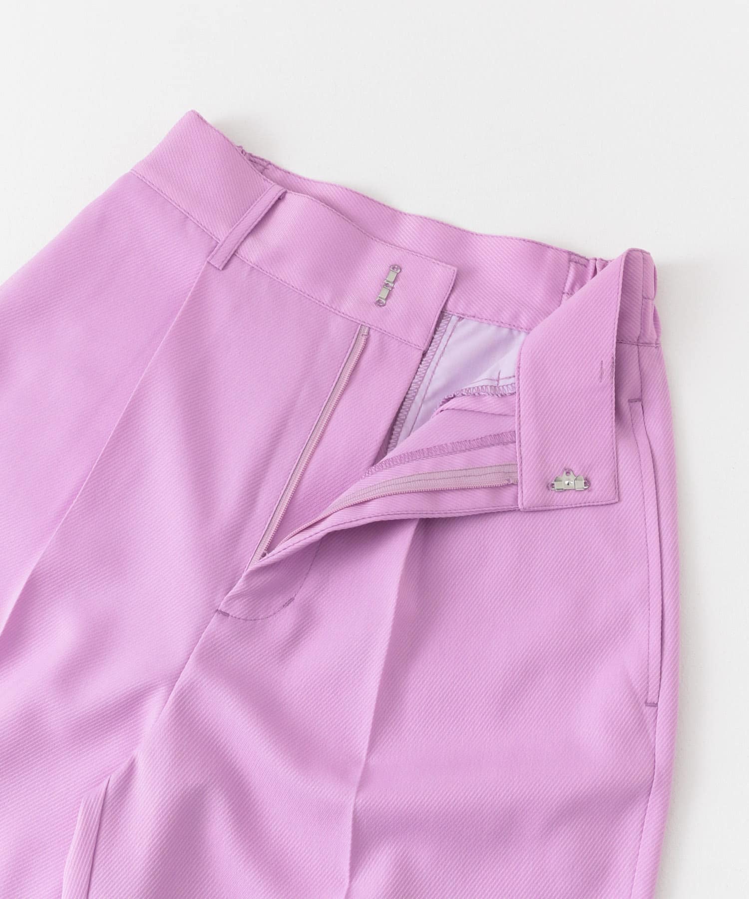 センタープレススラックスパンツ PINK XS