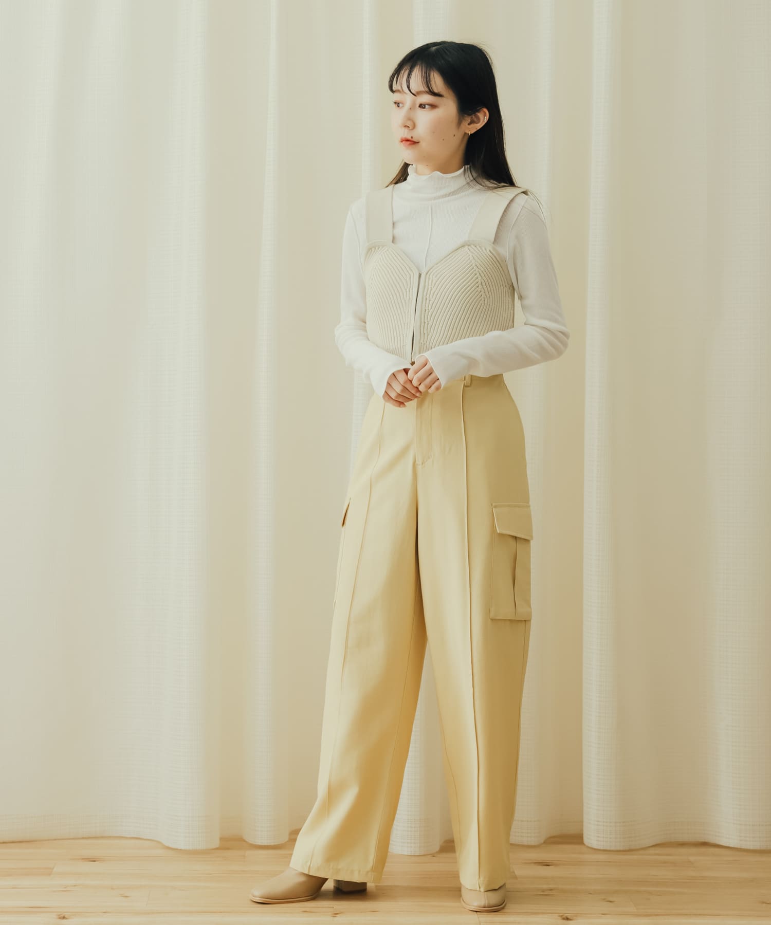 身長：156cm サイズ：one