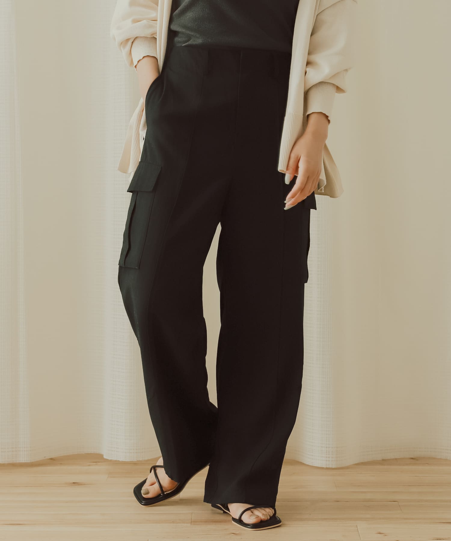 身長：158cm サイzズ：one