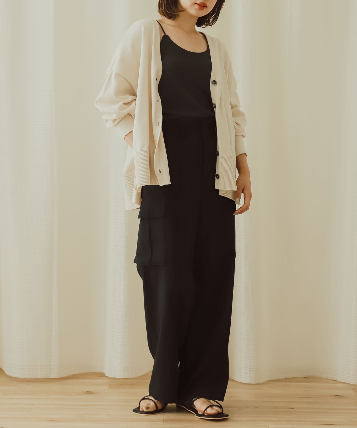 身長：158cm サイzズ：one