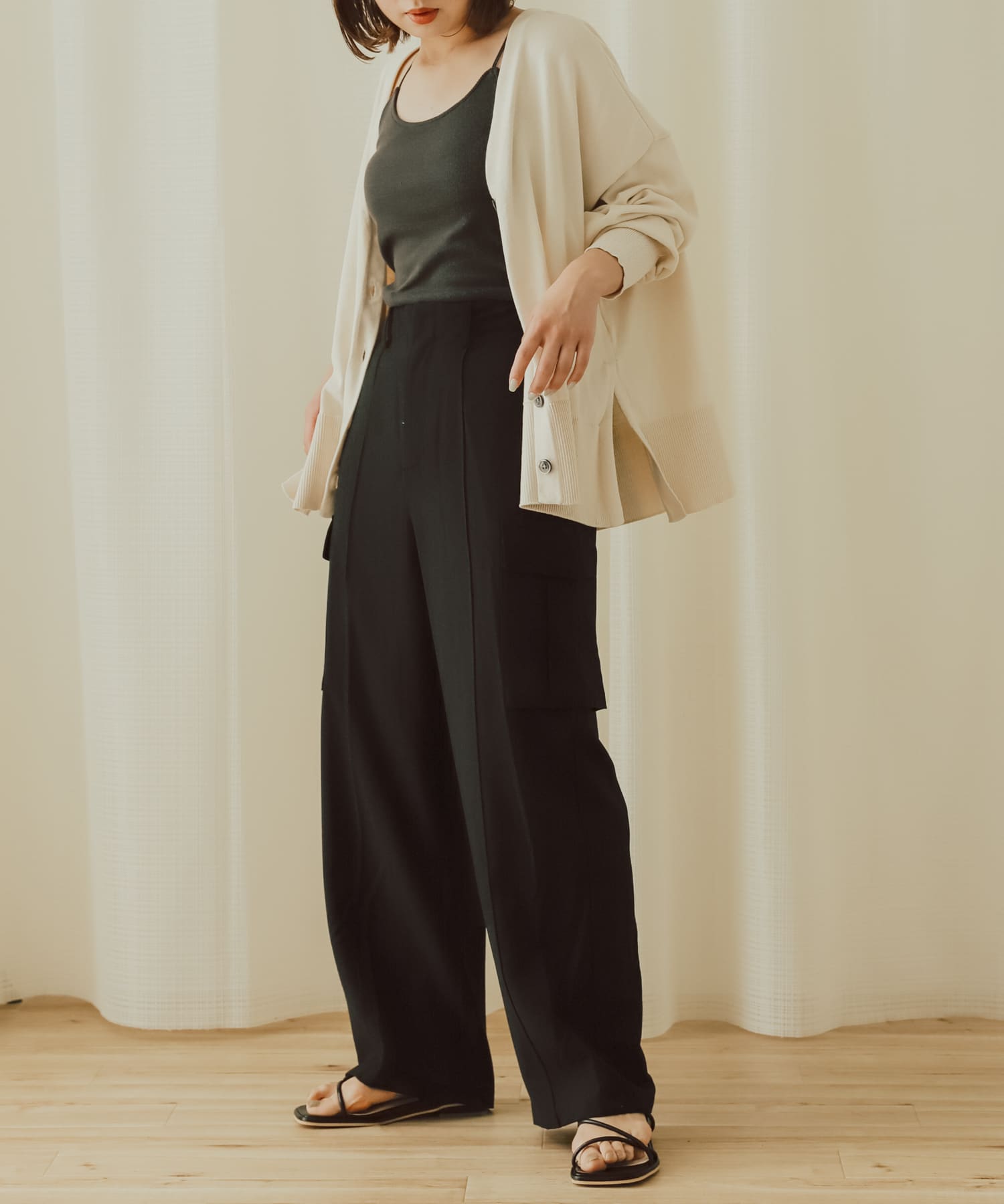 身長：158cm サイzズ：one