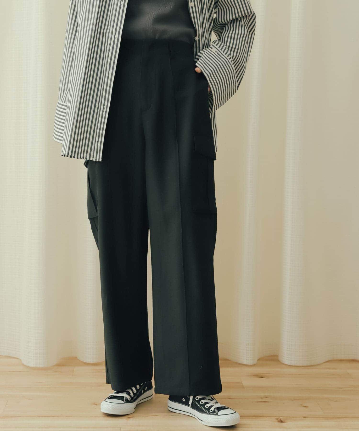身長：169cm サイzズ：one